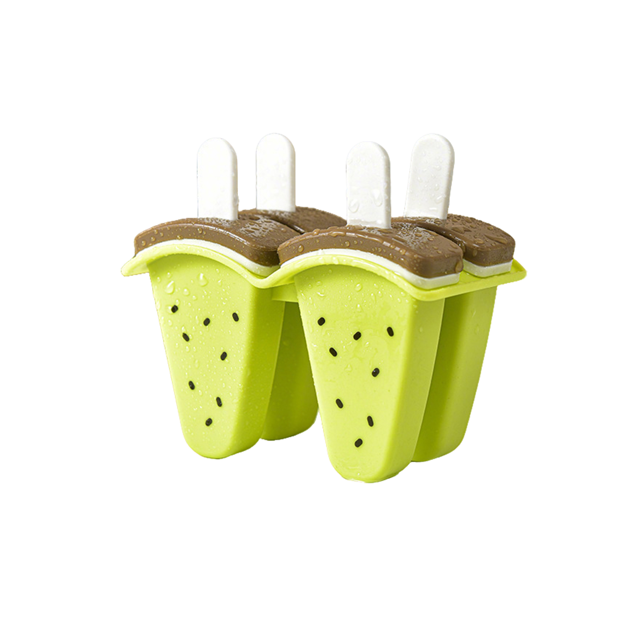 Watermelon Shape Freezer Pop Mold With Protective Lid 4