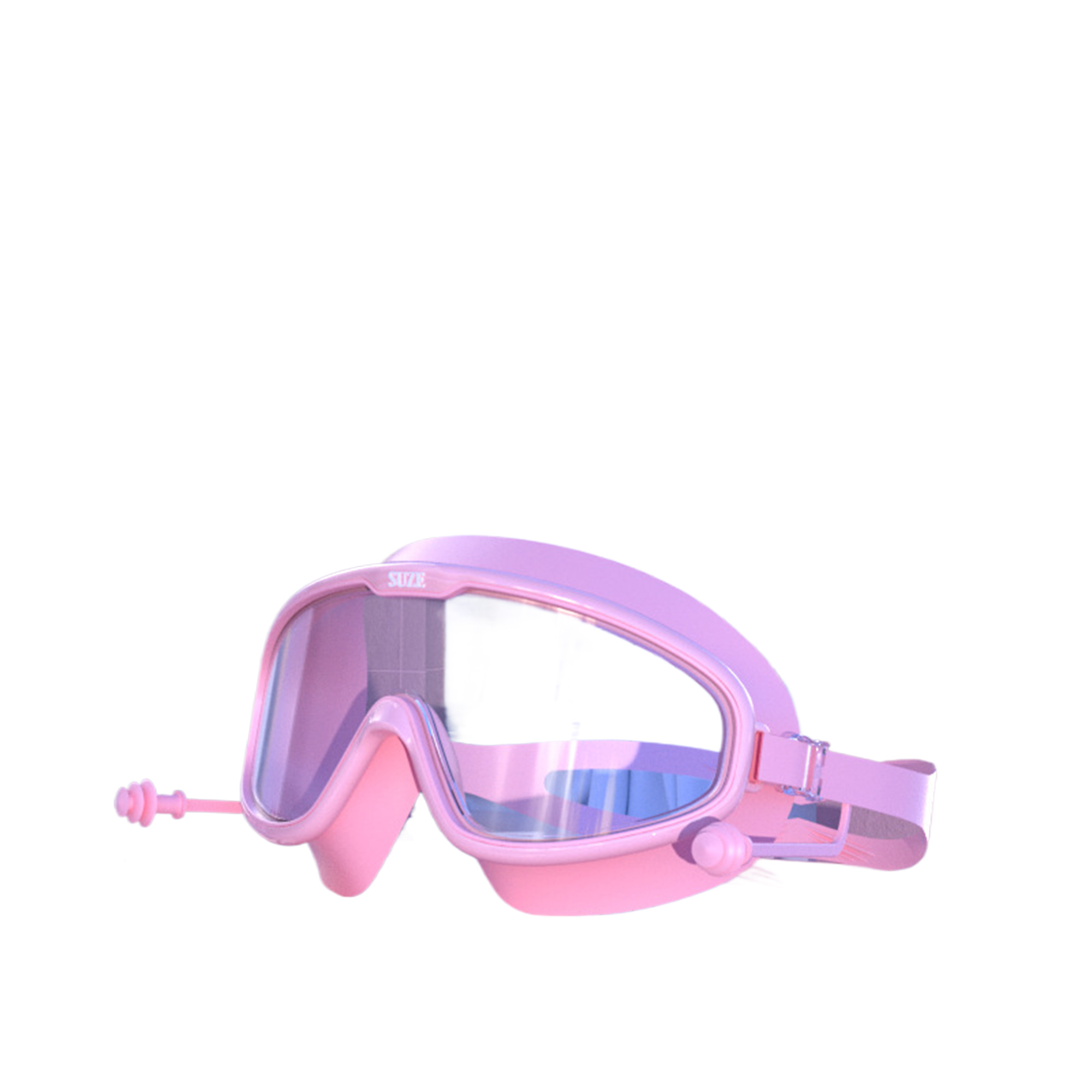 Large Frame Swimming Goggles With Earplugs 4