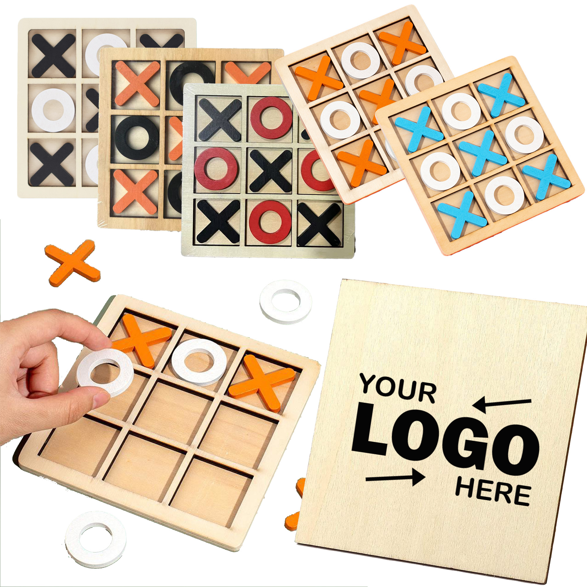 Fun Educational Wooden XO Chess Toy 2