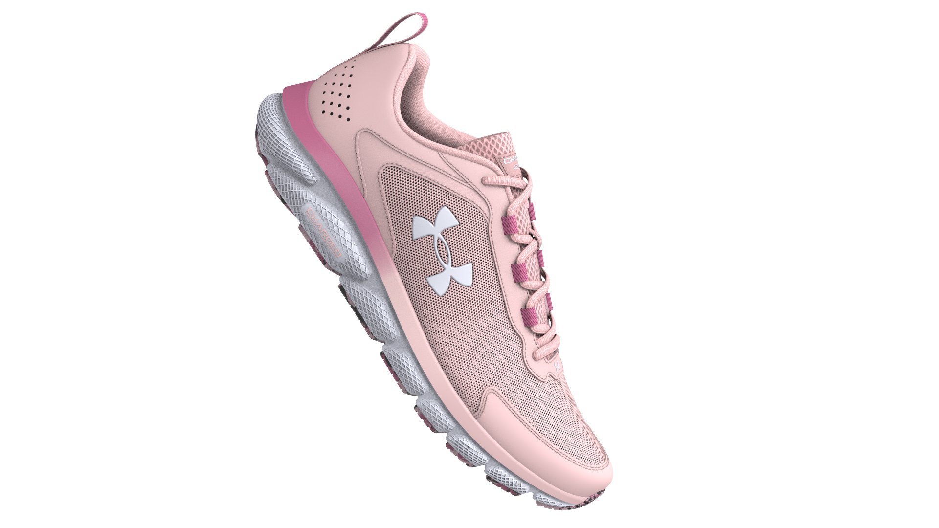 Women's UA Charged Assert 9 Marble Wide D Running Shoes 3