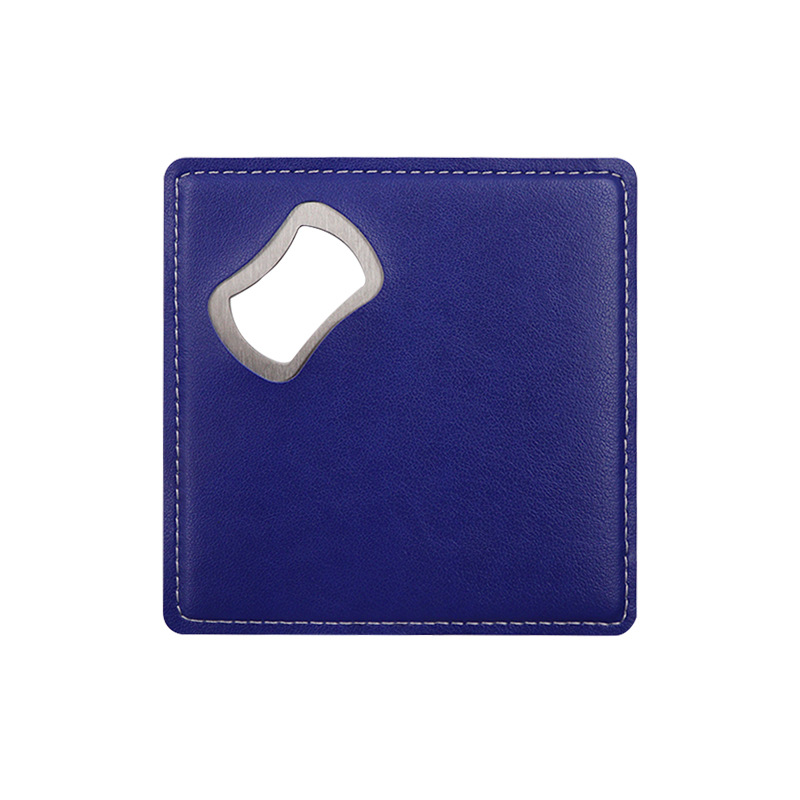 Custom Square Leather Bottle Opener 6