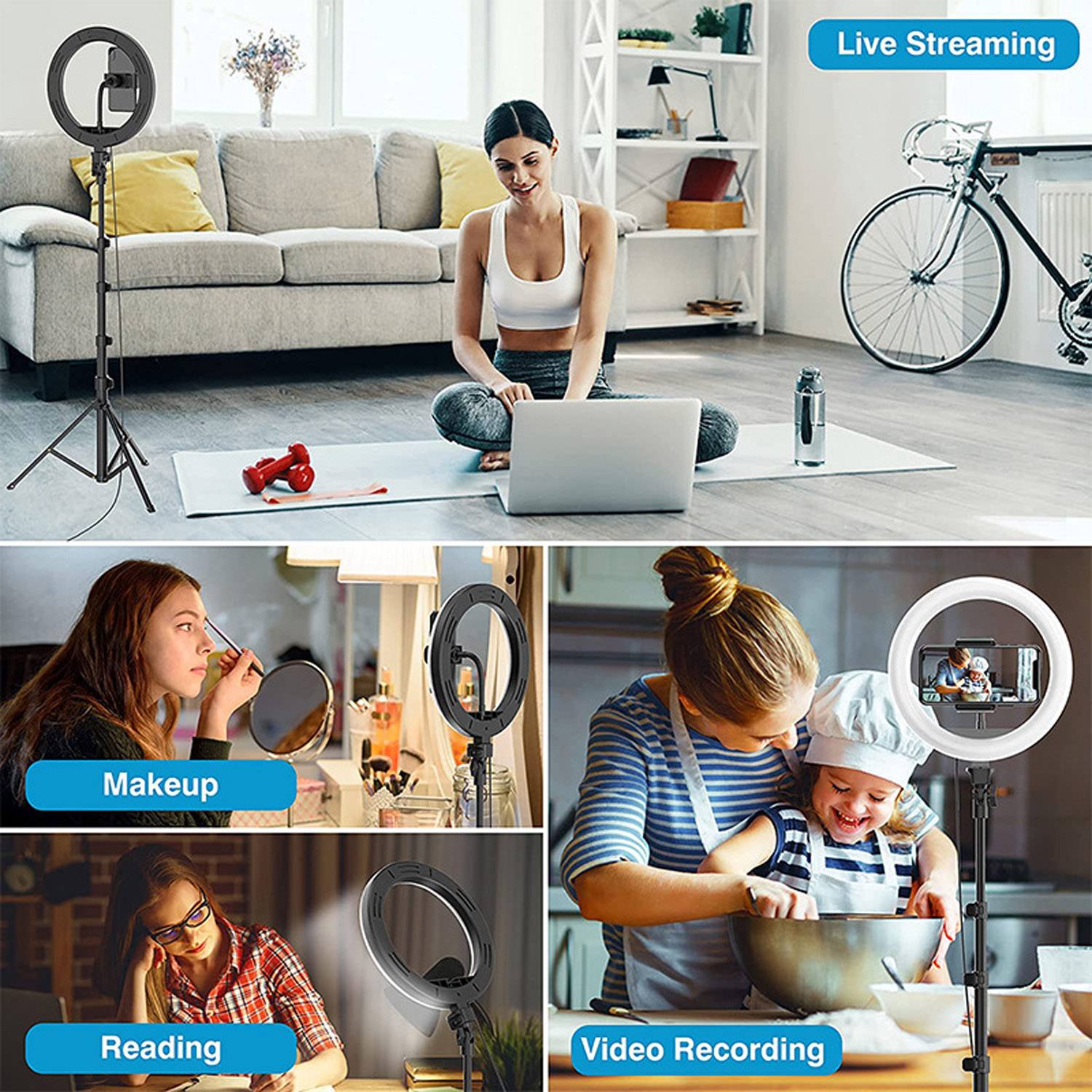 12" LED Ring Light with Adjustable Tripod 3