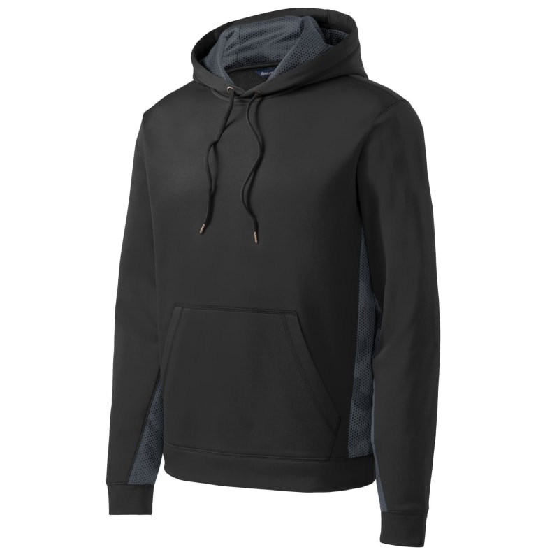 Sport-Tek Sport-Wick CamoHex Fleece Colorblock Hooded Pullover., custom hoodie or sweatshirt with logo imprint 21
