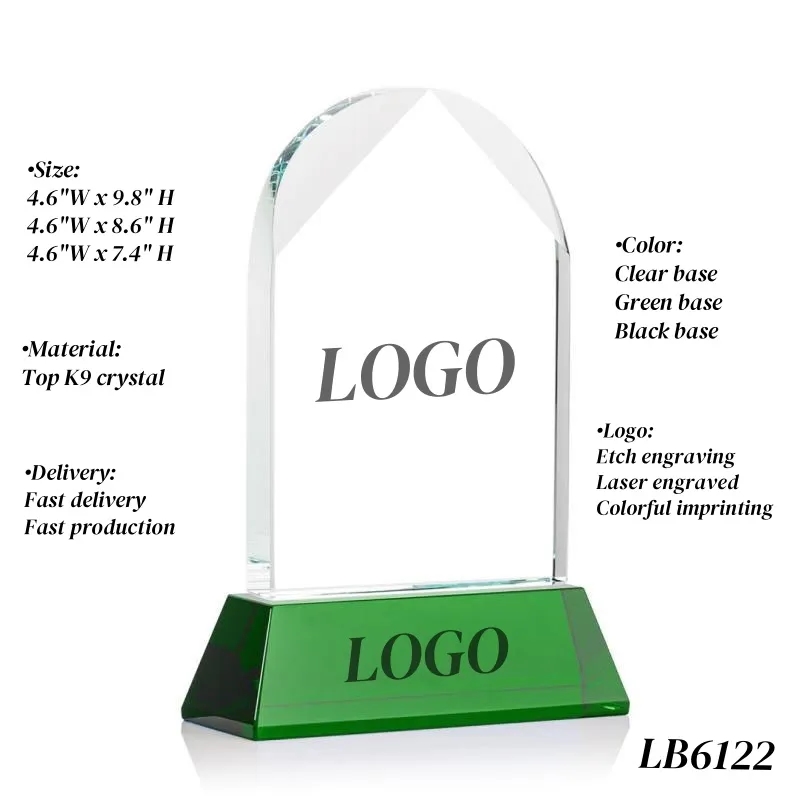 Winner Golf Trophy Crystal Award Custom 1