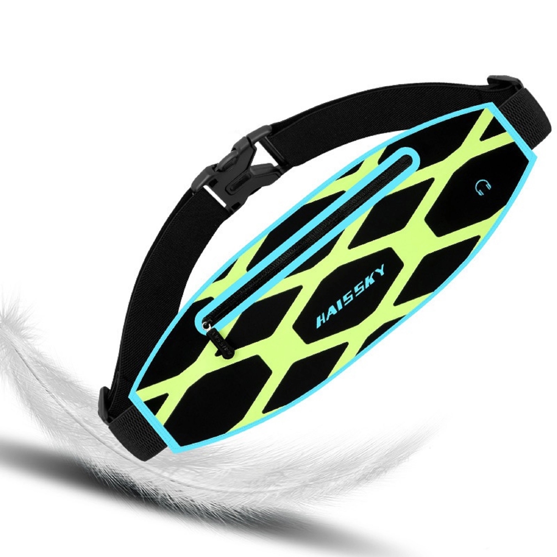 Rhombus Waterproof Adjustable Fitness Waist Bag 2