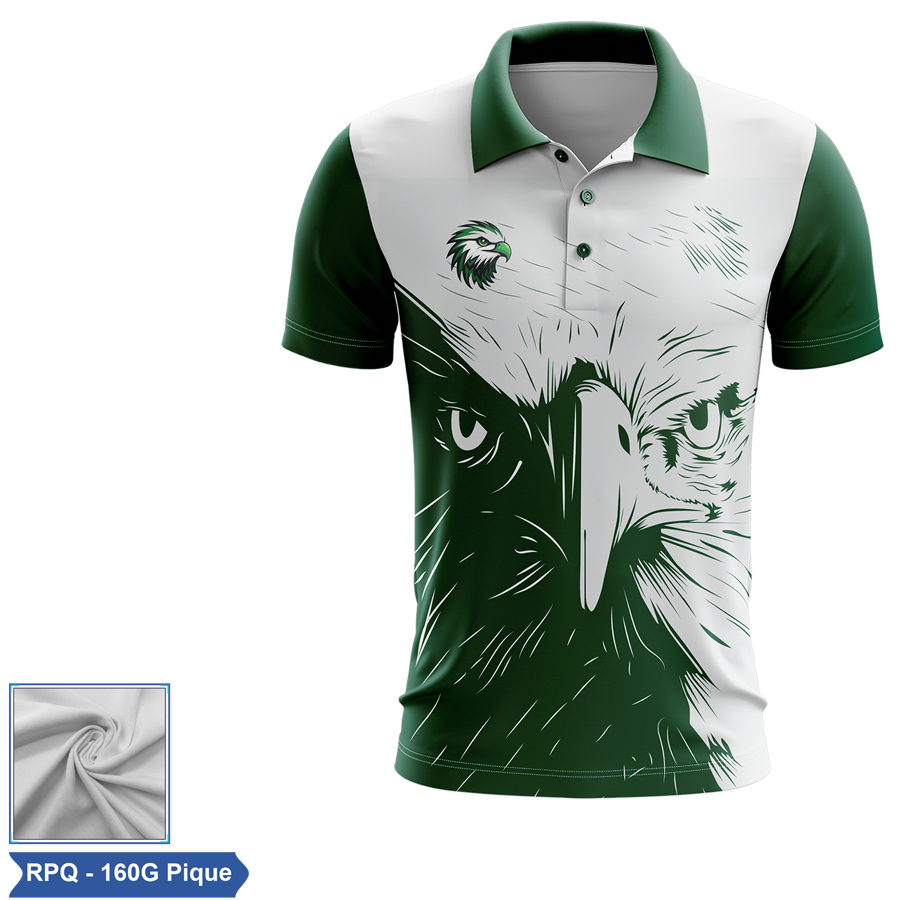 Sublimation Short Sleeve Polo - RPET Pique - Men, Women, 3