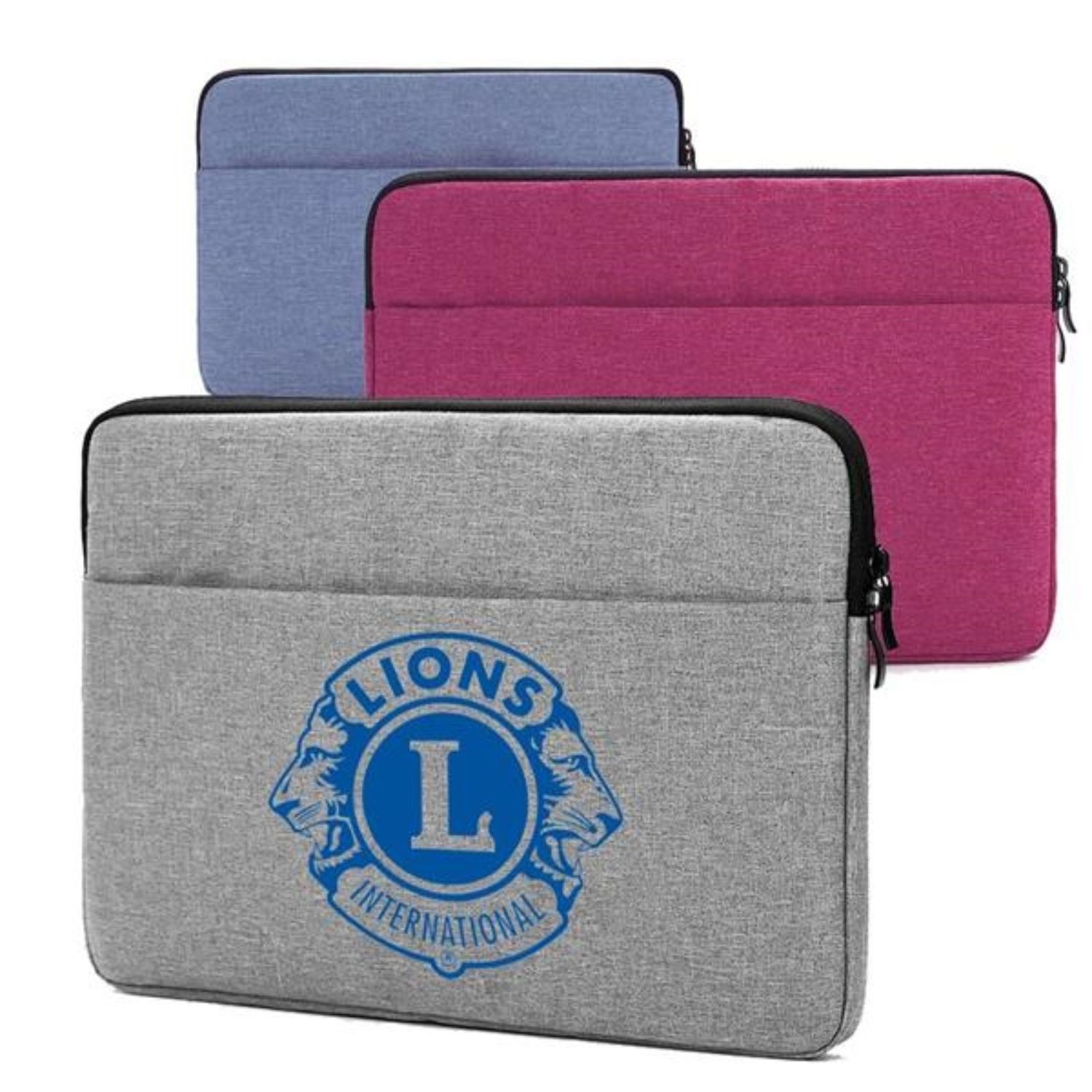 Oxford Laptop Sleeve w/ Front Accessory Pocket & Plush Inside 2