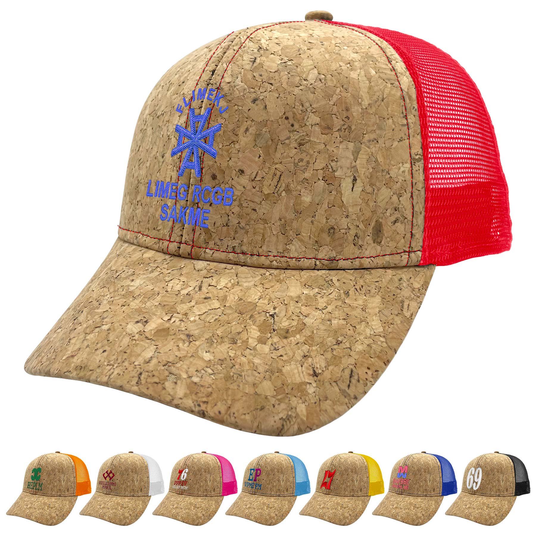 Two Tone Mesh Adjustable Trucker Baseball Cap 8