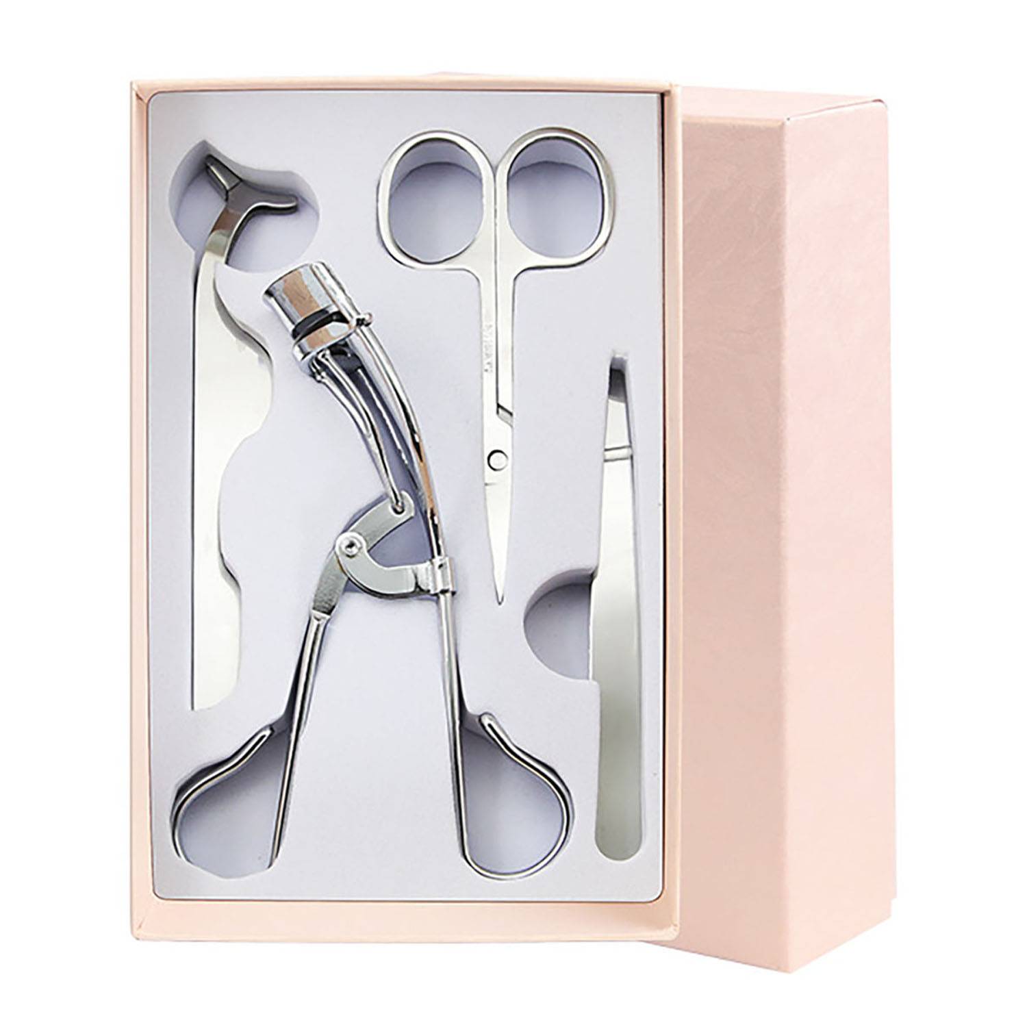 4 Pcs Portable Stainless Steel Makeup Tools Set 4