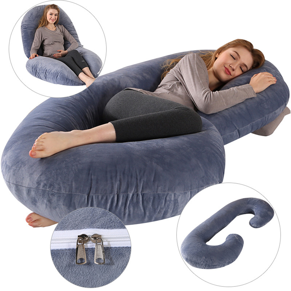 Cotton Pregnancy Pillows C-Shape Full Body 2