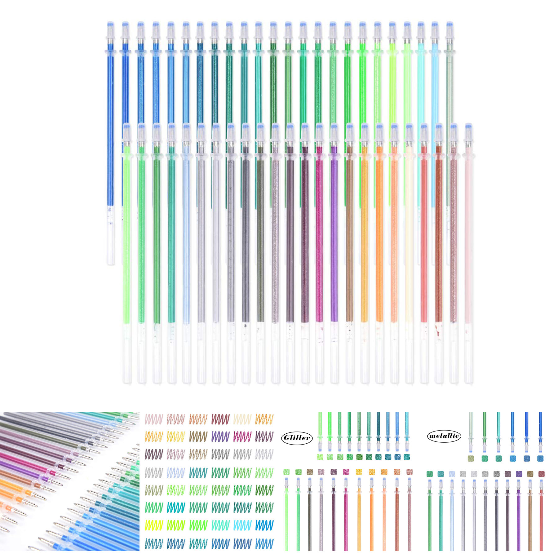 Gel Pen Refills Set 48 Colors