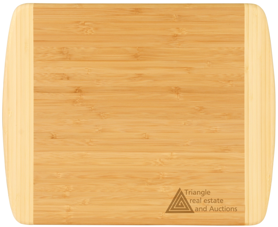 13 1/2" x 11 1/2" Bamboo 2-Tone Cutting Board