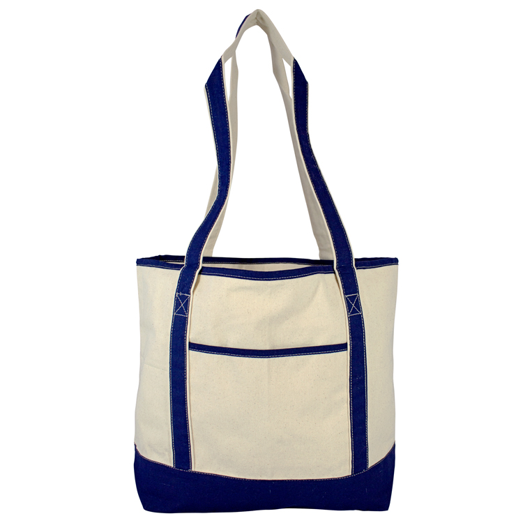 Colorful Cotton Boat Tote, custom tote bag with logo imprint 6