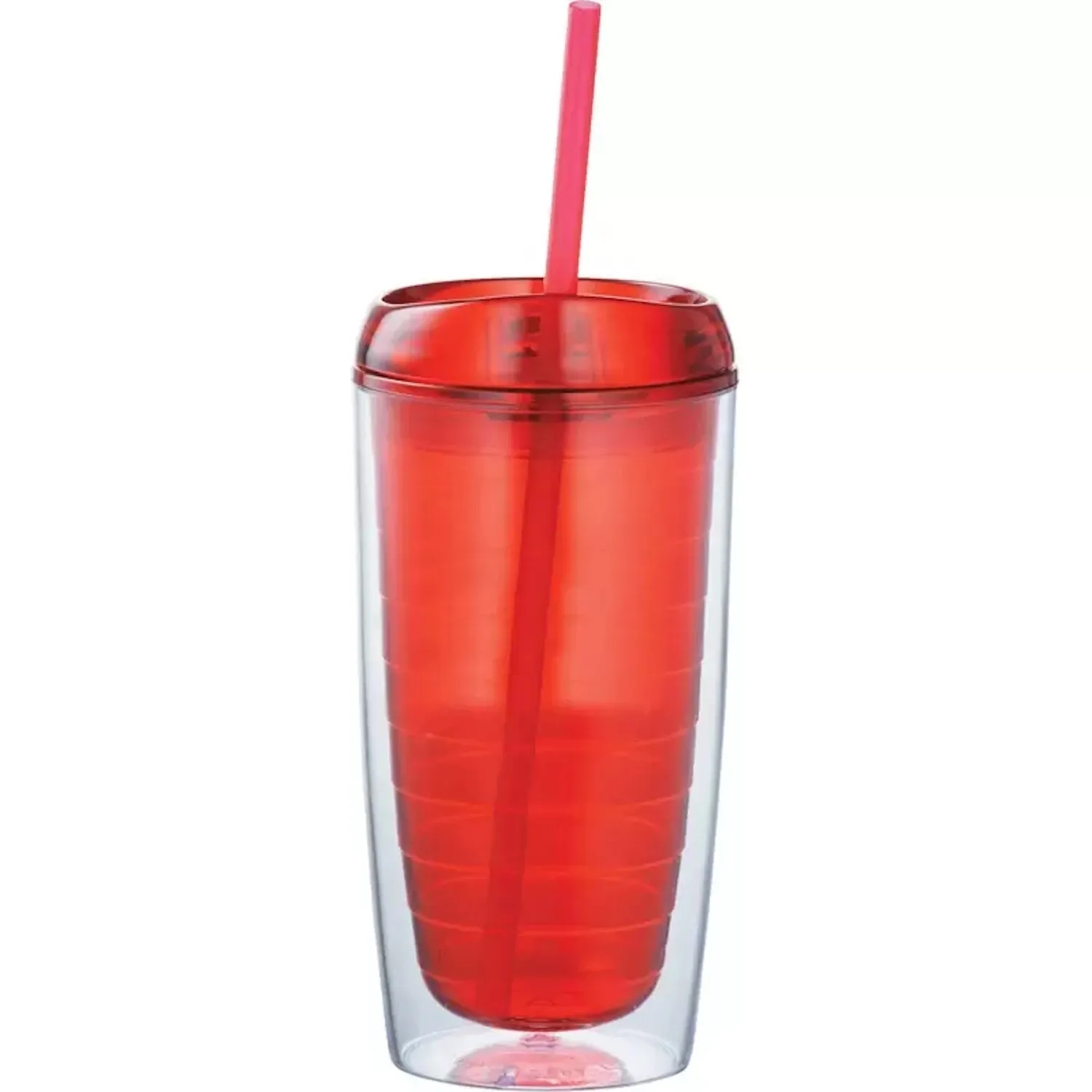 16oz Double Wall Solid Clear Orbit Acrylic Tumbler 5