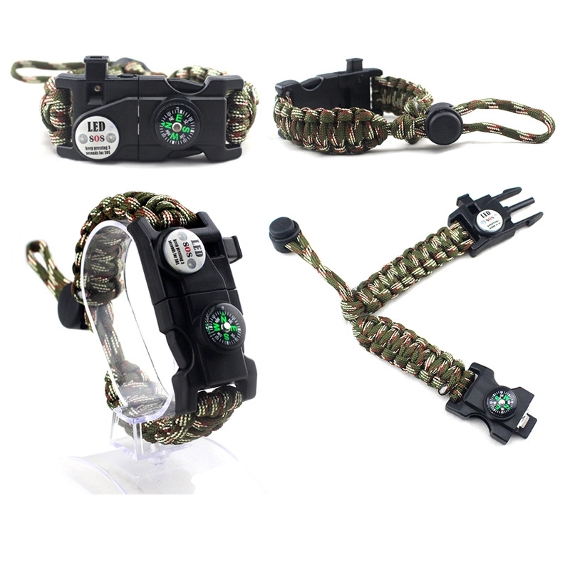 20 in 1 Outdoor Survival Paracord Bracelet 14