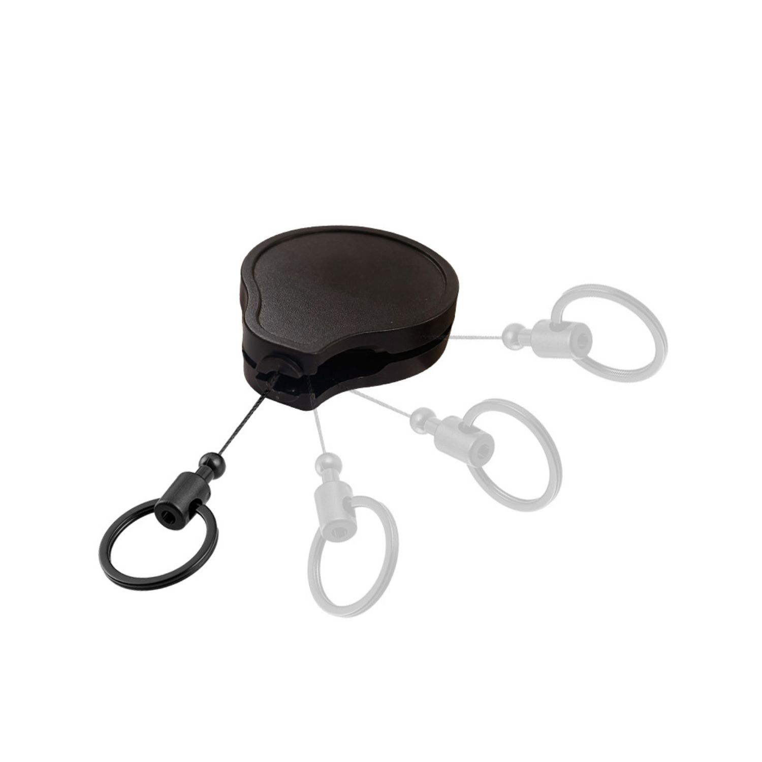 Heavy Duty 1MM Thick Cord Badge Reel w/ Keyring 1