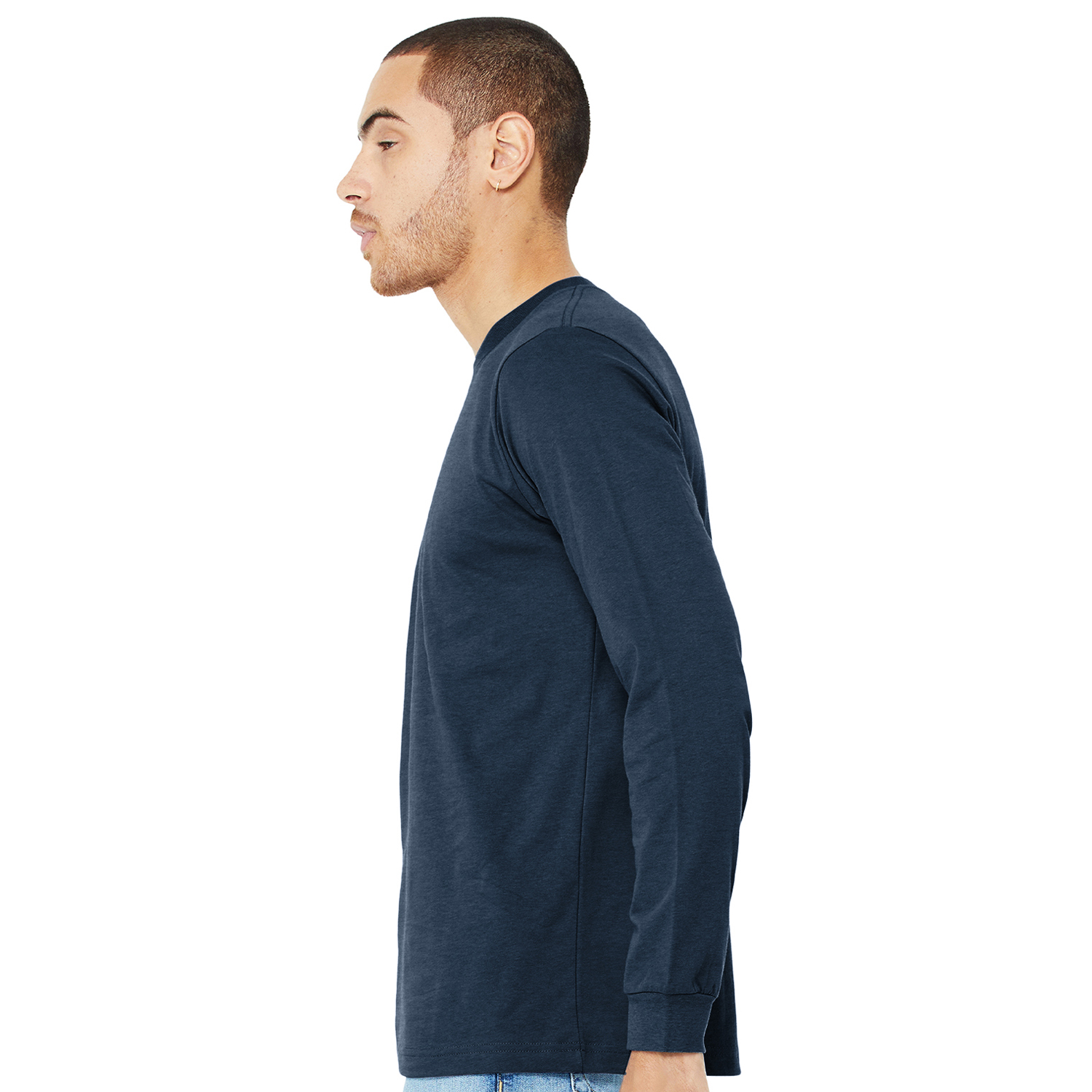 BELLA+CANVAS® Unisex Heather CVC Long Sleeve Tee 1