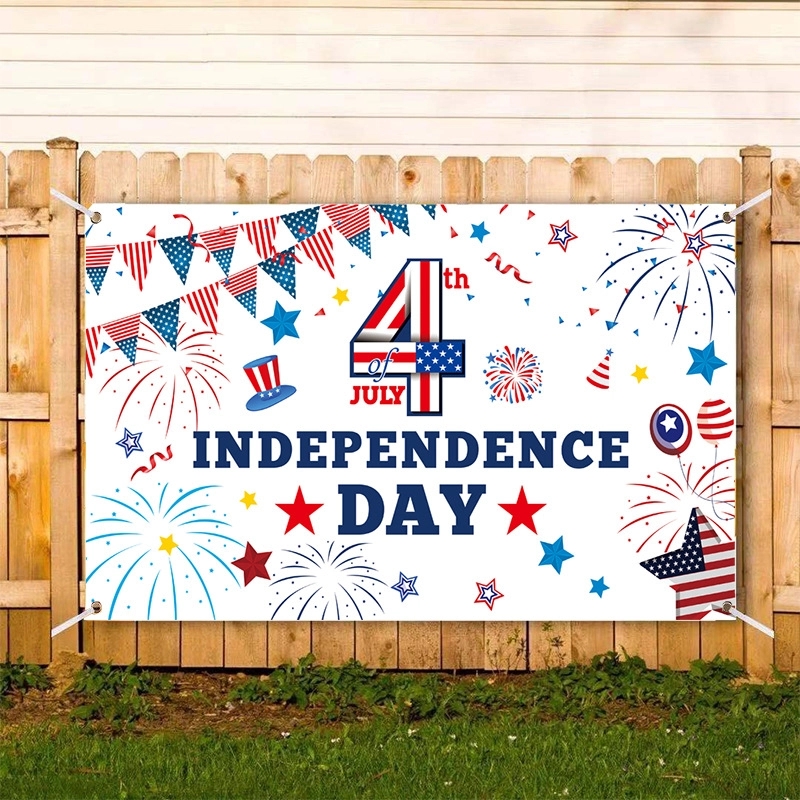 Independence Day Banner Backdrop Decorations 1
