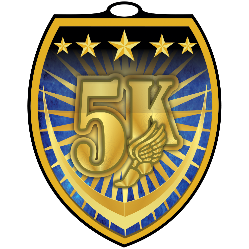 5K Vibraprint™ Shield Medallion (3")