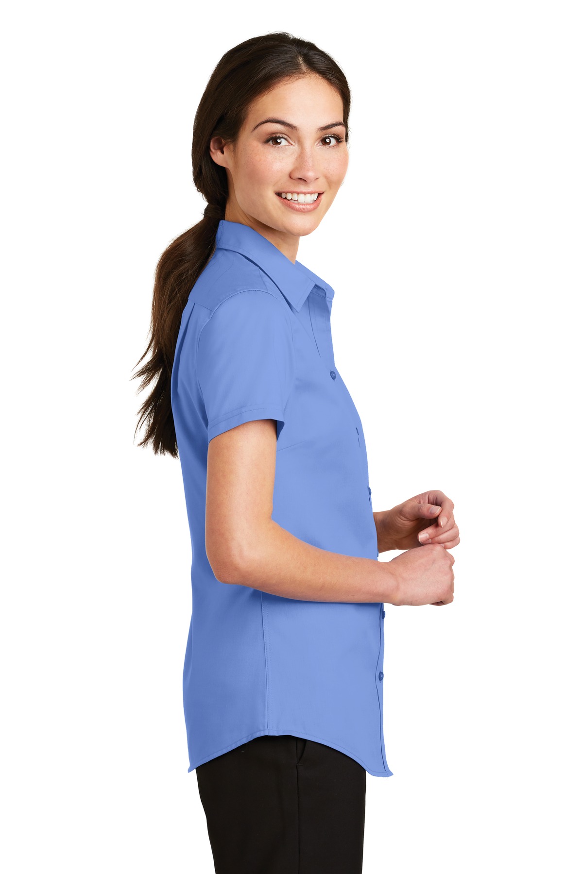 Port Authority Women's Short Sleeve SuperPro Twill Shirt. L664 22