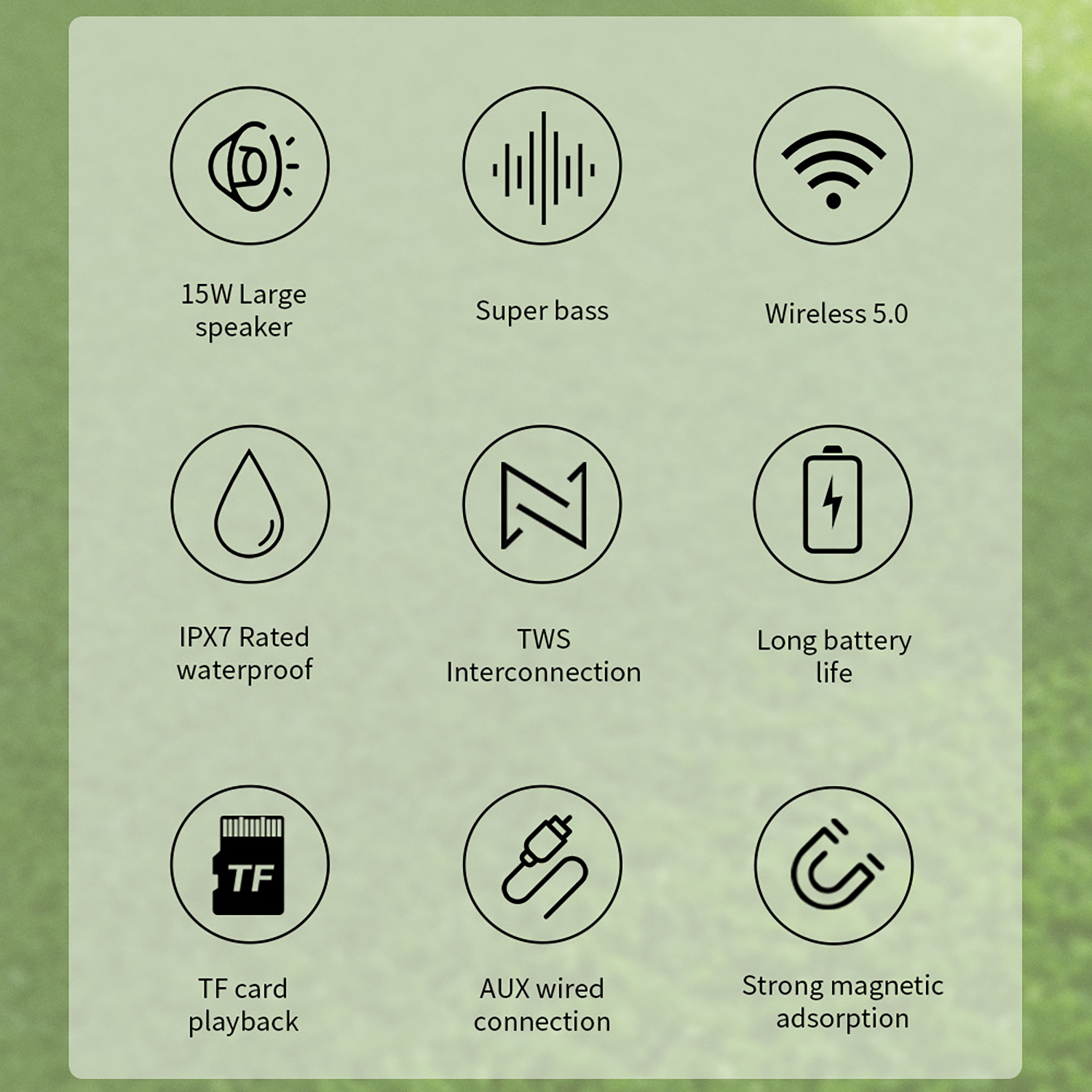 Golf Cart Magnetic Wireless Waterproof Speaker 11
