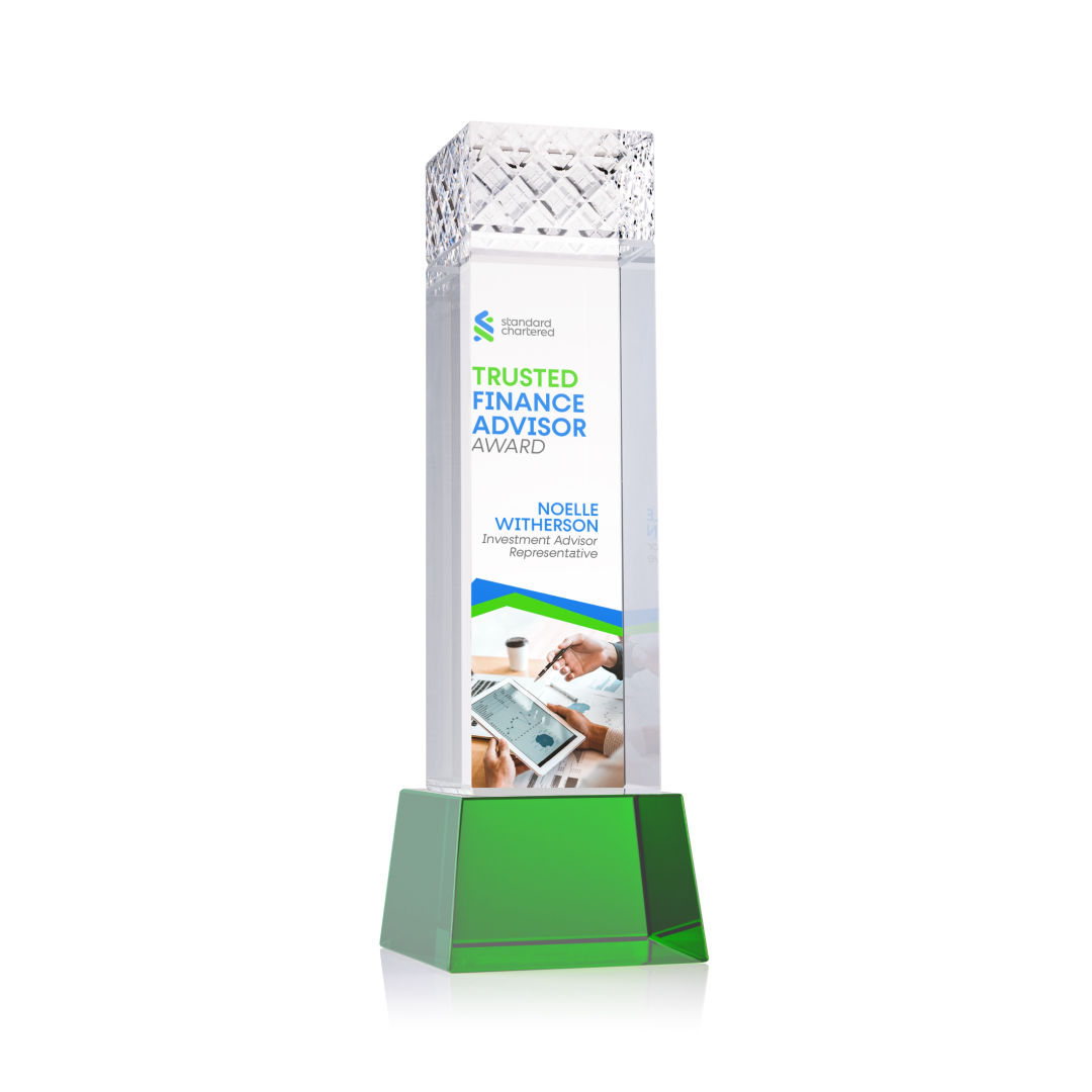 Velson VividPrint™ Award on Base - Green 4