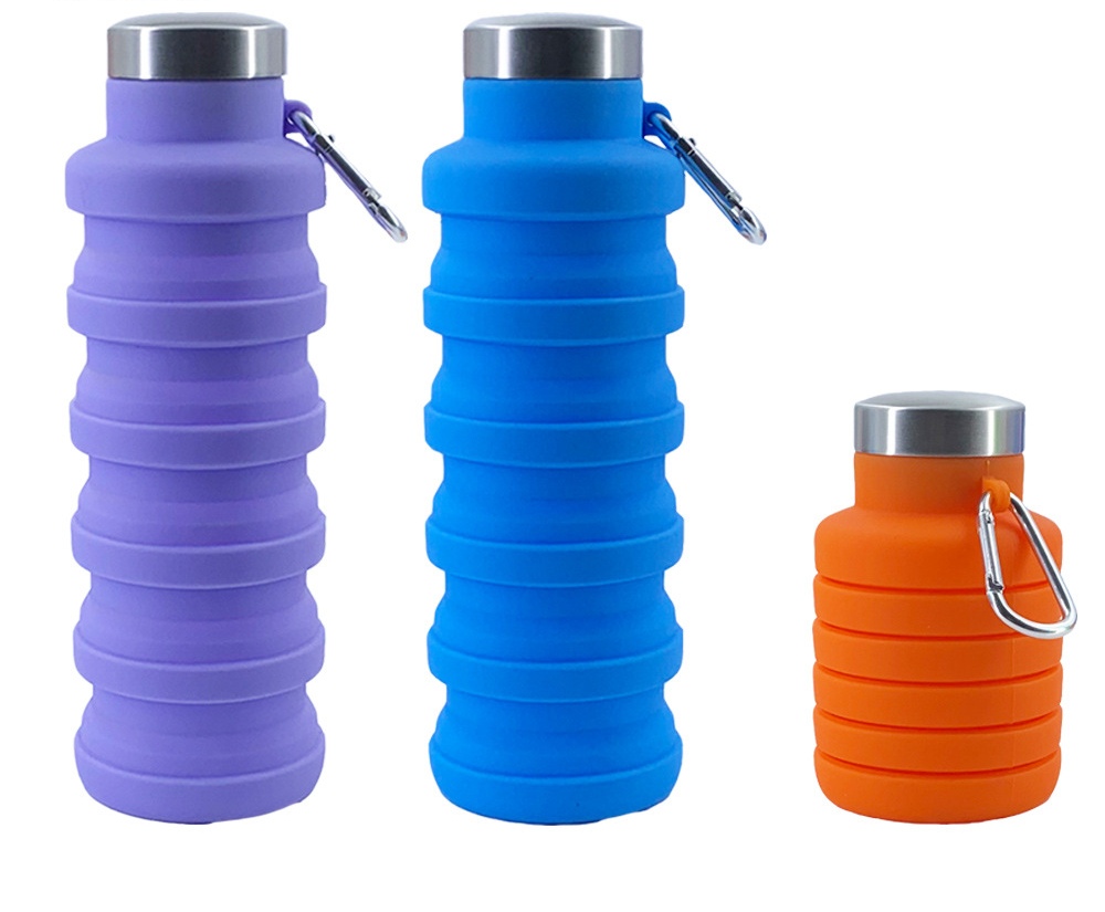 17oz Silicone Folding Water Bottle 2