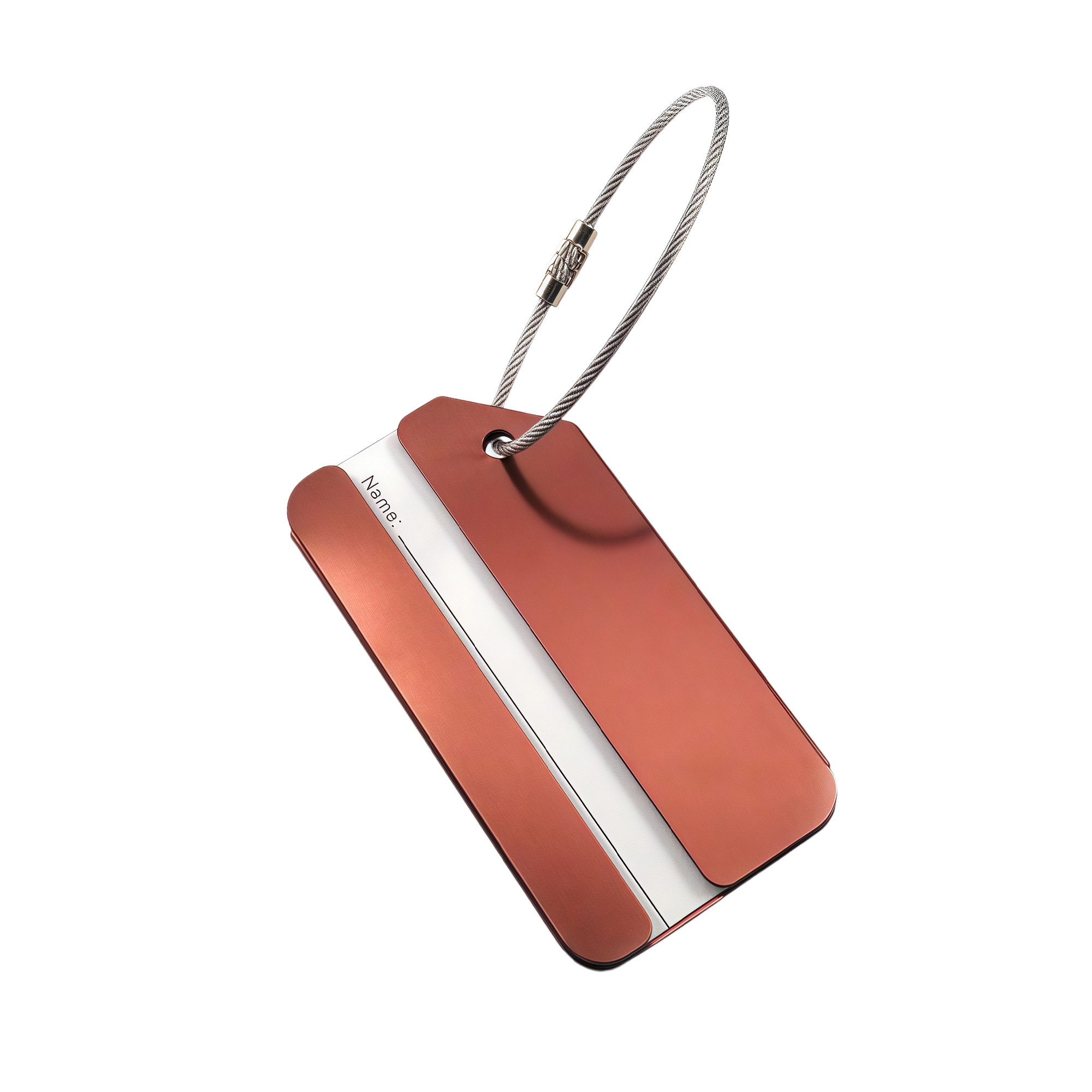Durable Aluminum Luggage Tag for Travel - Lightweight 13
