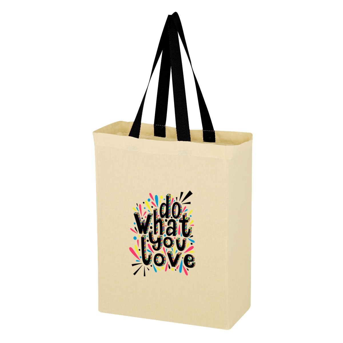 Full Color Natural Cotton Canvas Grocery Tote Bag, custom tote bag with logo imprint 5