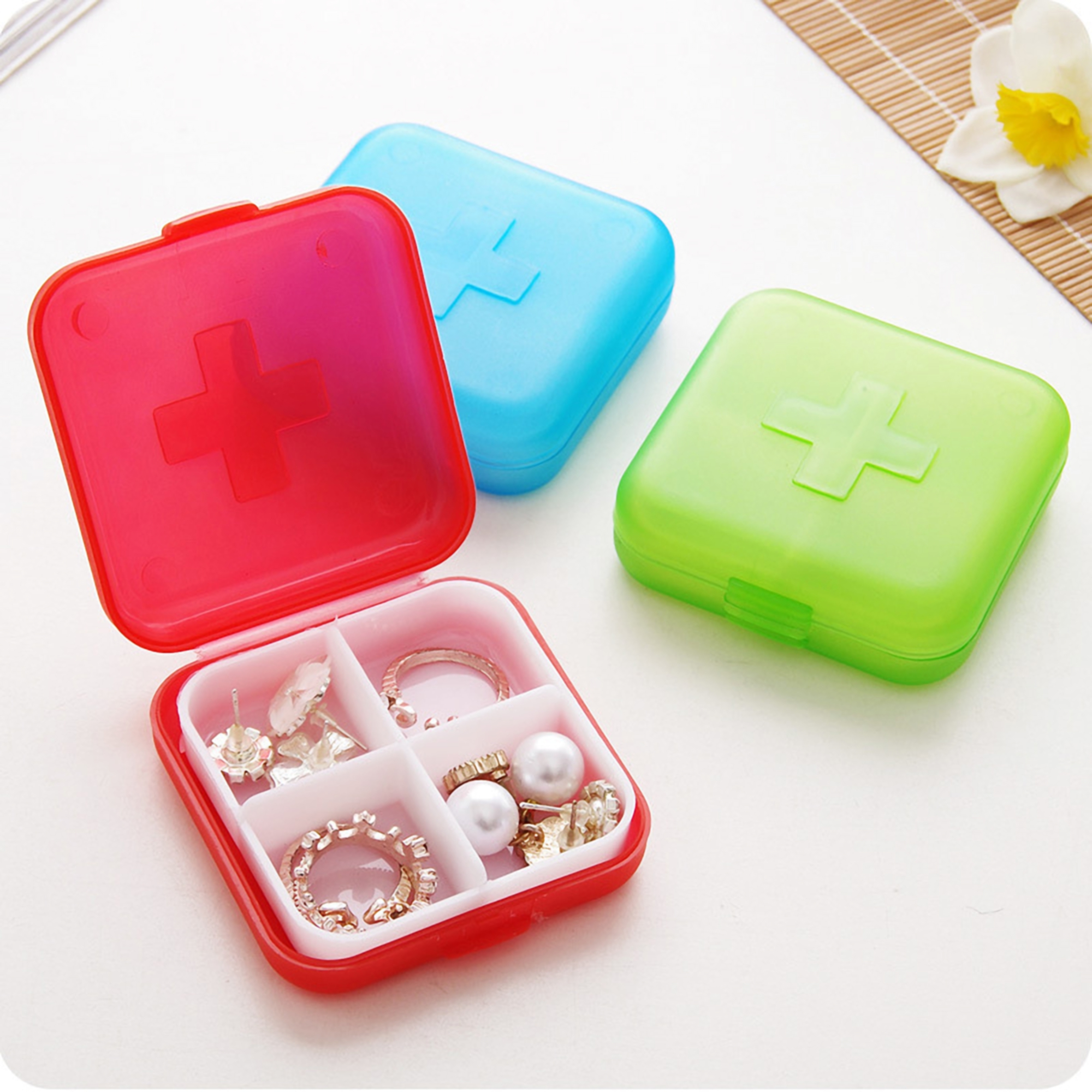 Four Compartment Pill Box 5