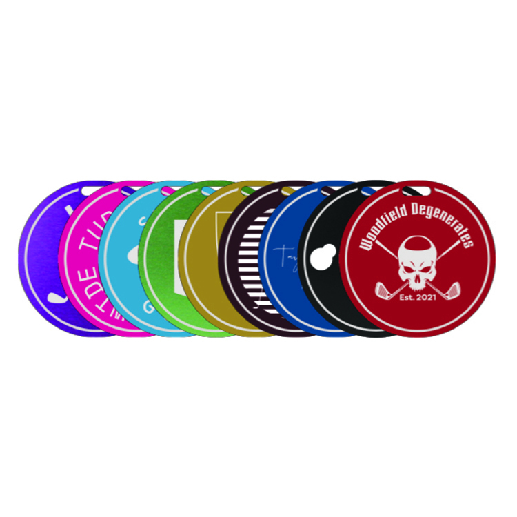 Laser engraved Round Bag Tags