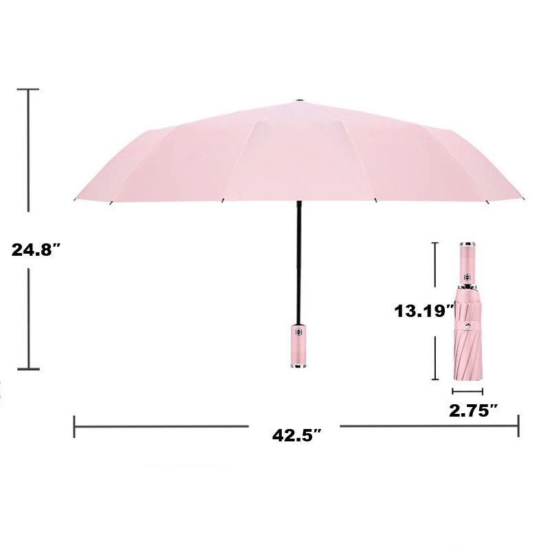 Custom Auto Open & Close umbrella with led light 5