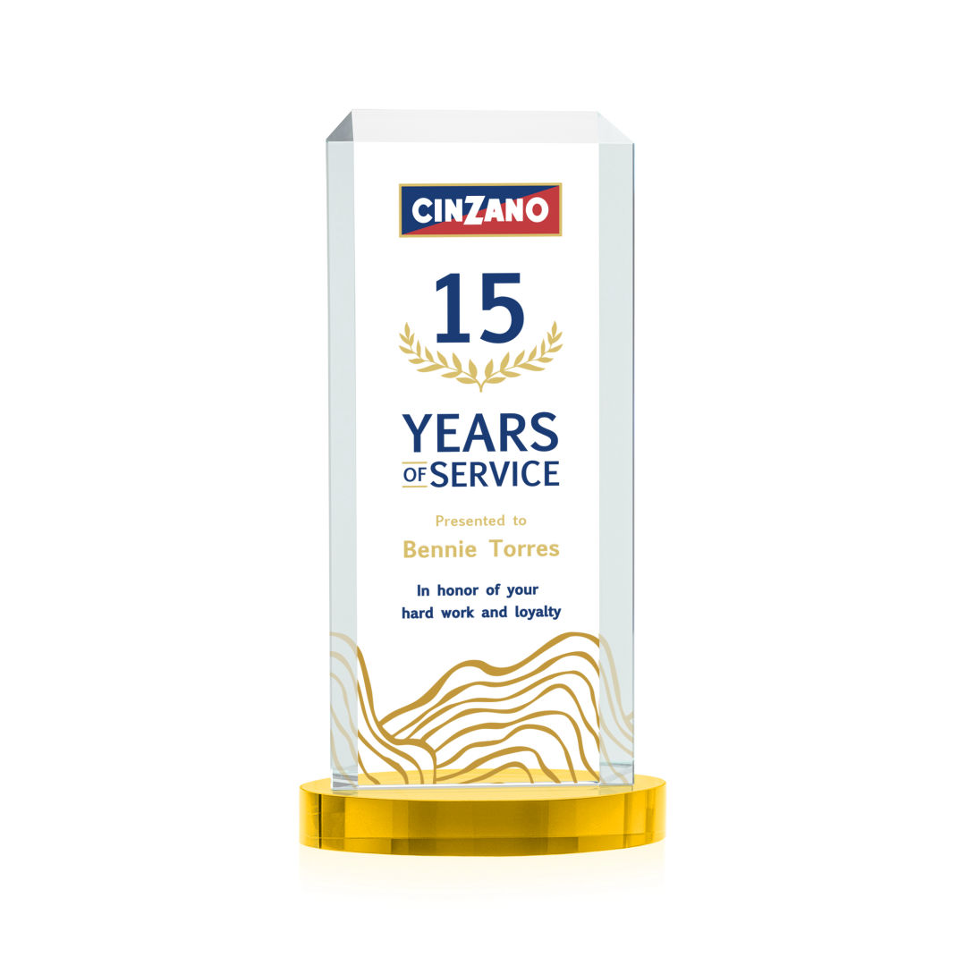 Dalton VividPrint™ Award on Alberton Base - Gold 5