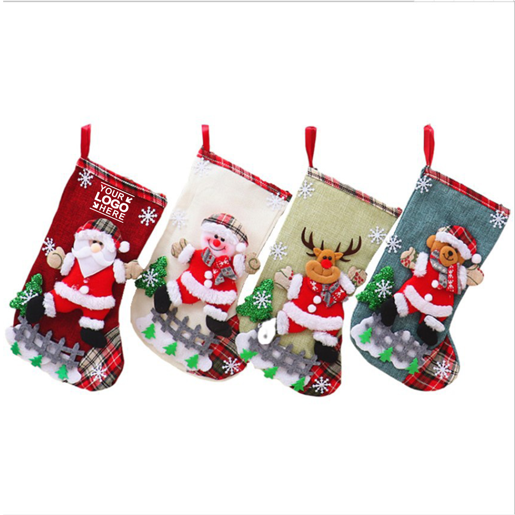 MOQ50Pcs Suspender Christmas Gift Socks 1