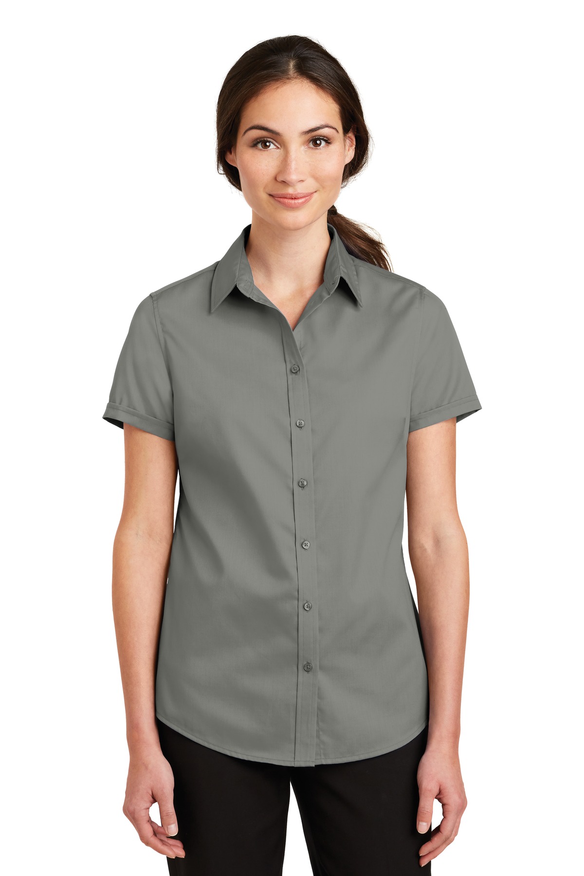 Port Authority Women's Short Sleeve SuperPro Twill Shirt. L664 14