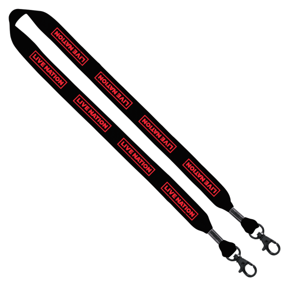 3/4" Cotton Double Lobster Clip Lanyard 8