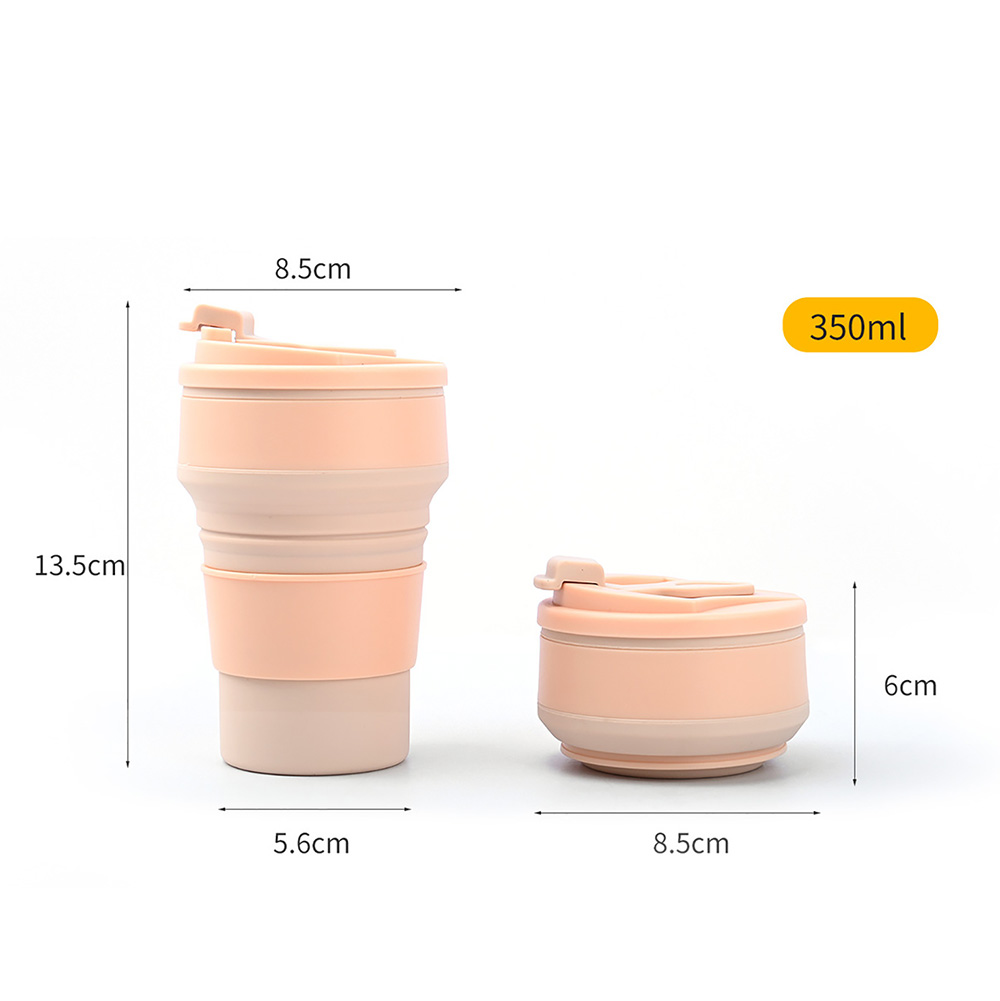350ML Retractable Silicone Water Cup 5