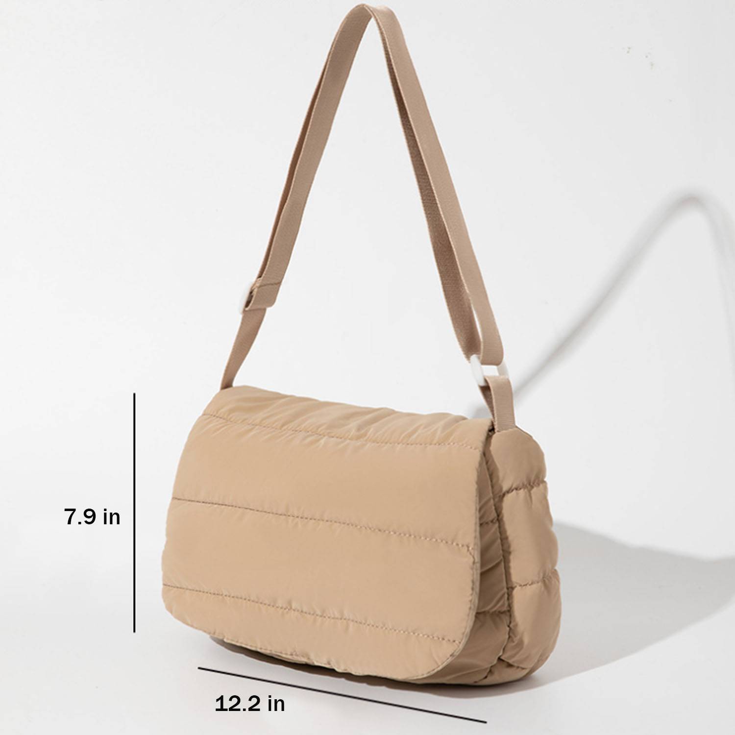 Women Waterproof Nylon Crossbody Bag Magnetic Flap Design 9