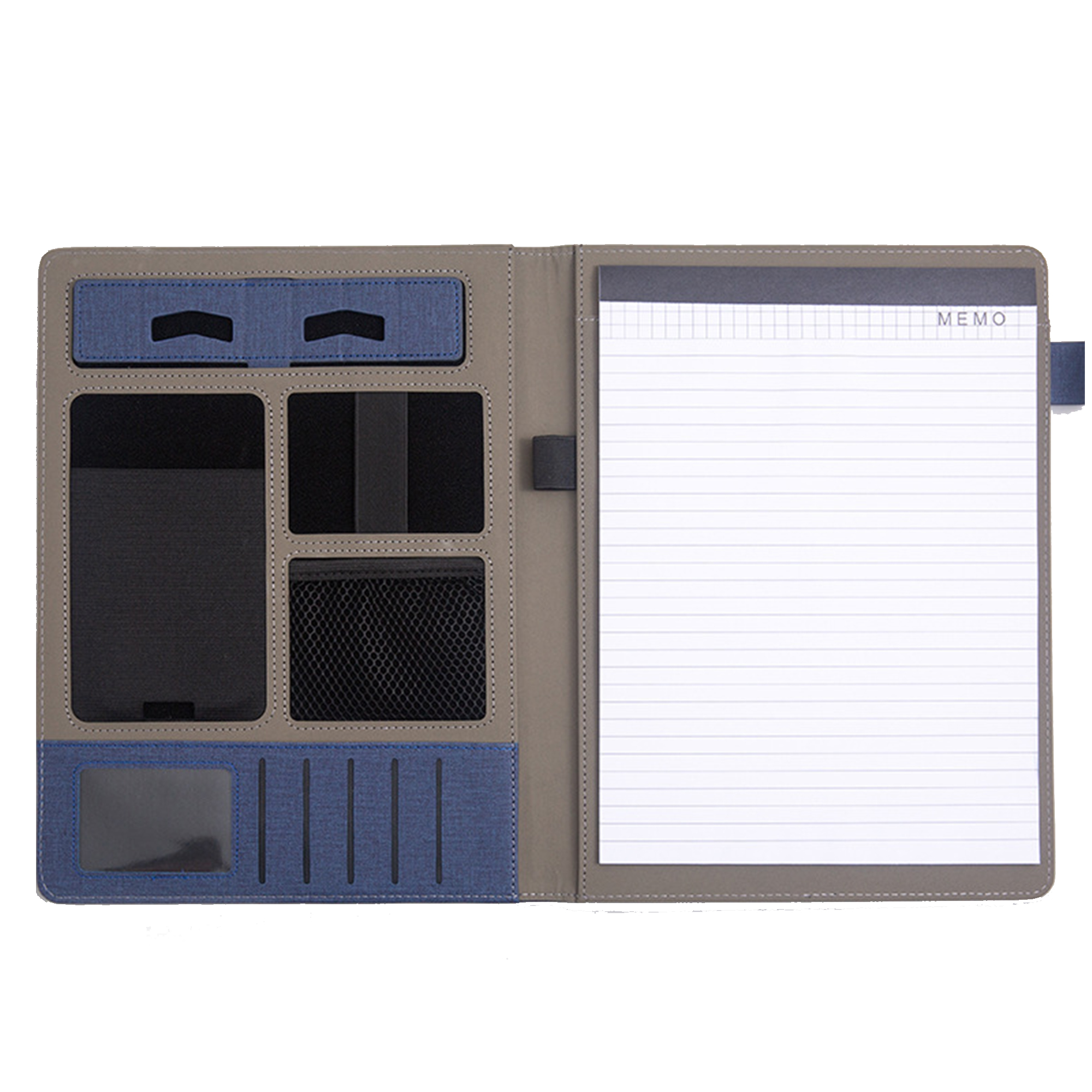 A4 PU Portfolio With Clipboard Phone Slot 6