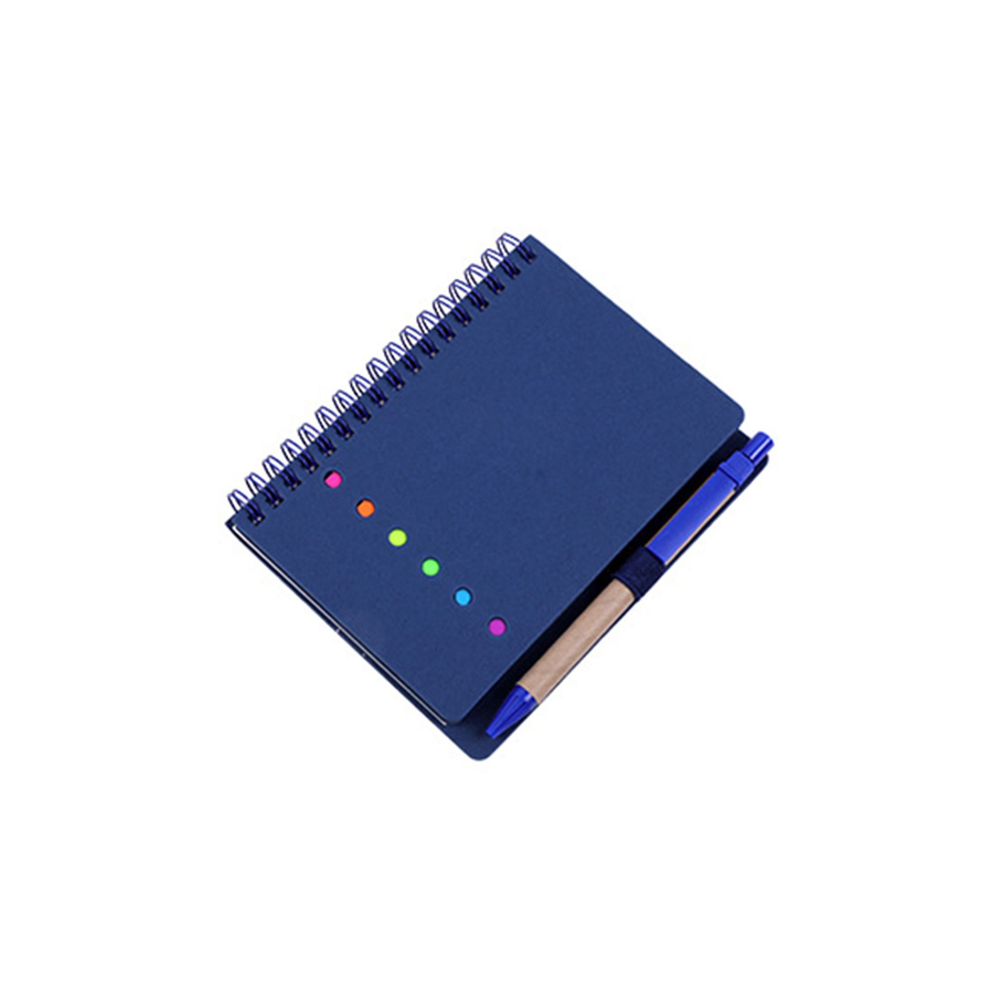 Coil Bound Notepad With Adhesive Notes And Pen 4