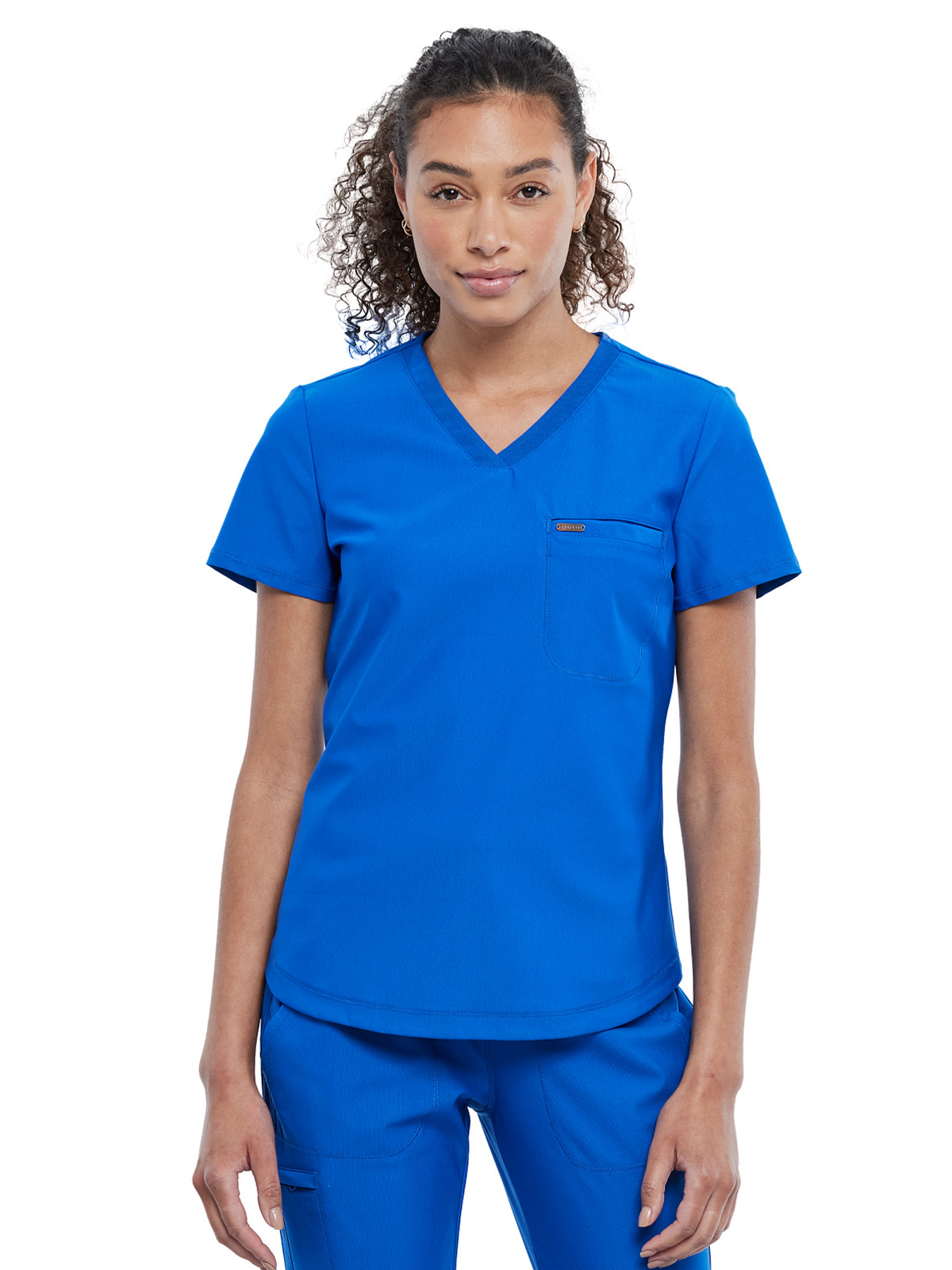 Cherokee - Form - Women's 1-Pocket Tuckable V-Neck Top 4