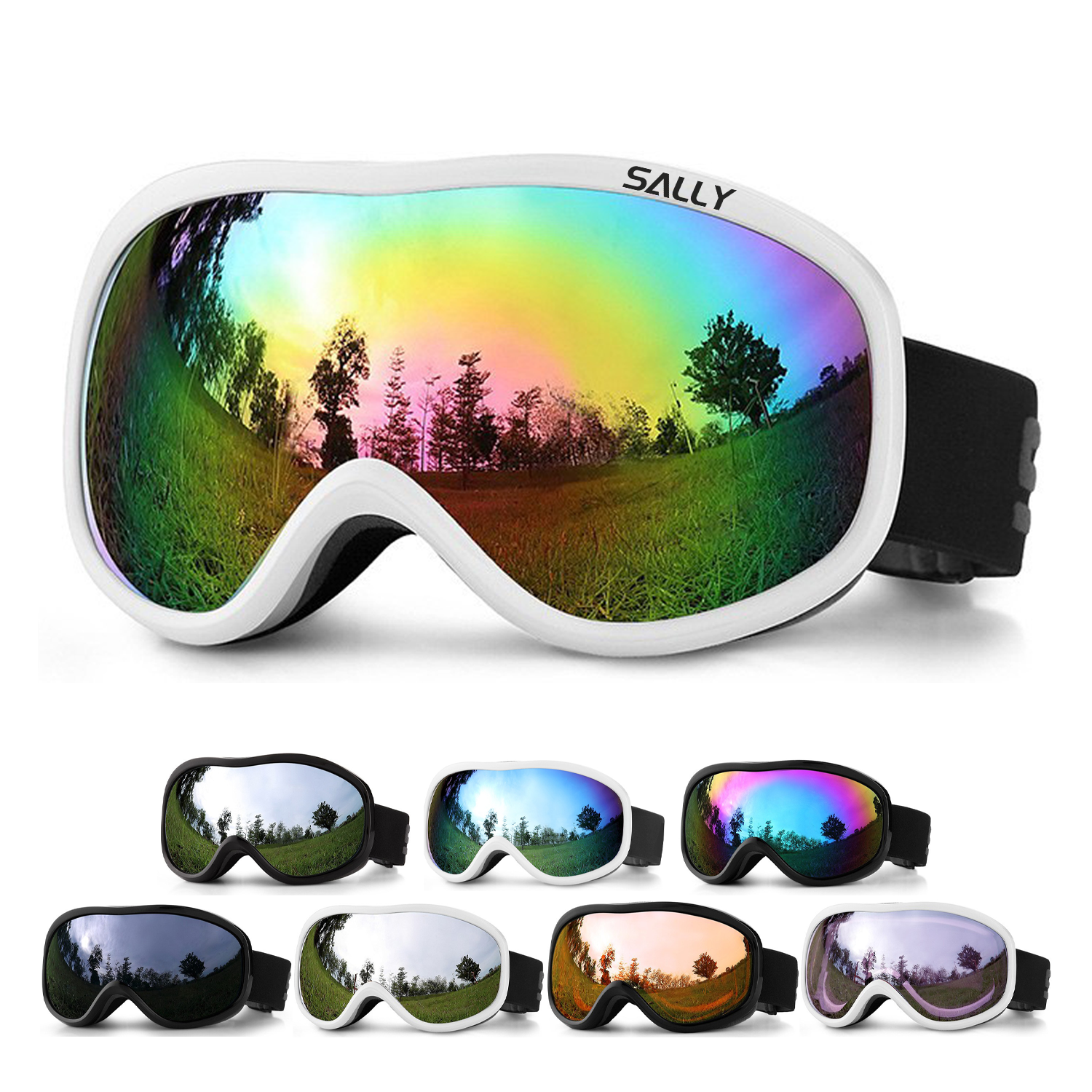 Outdoor Ski Goggles Over Glasses 100% Uv Protection 6