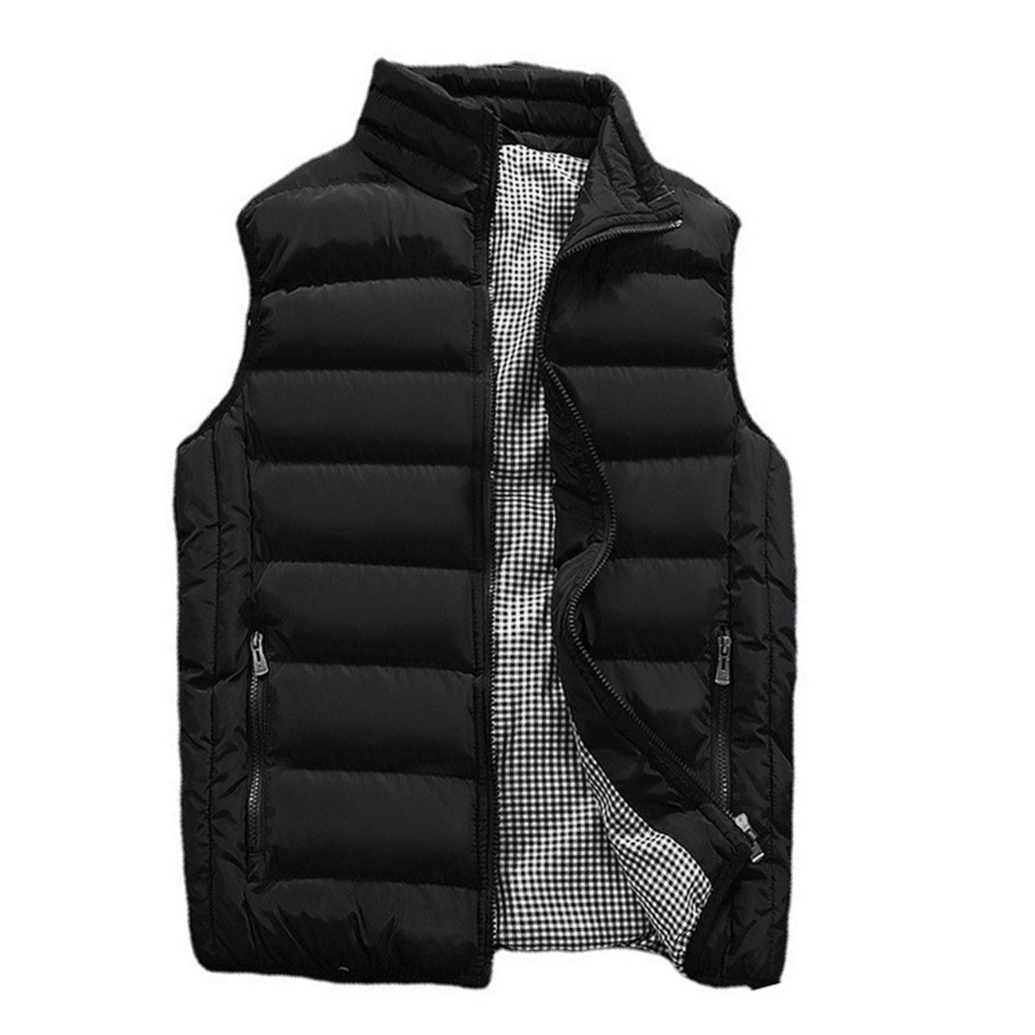 Mens Solid Winter Sleeveless Vest 6