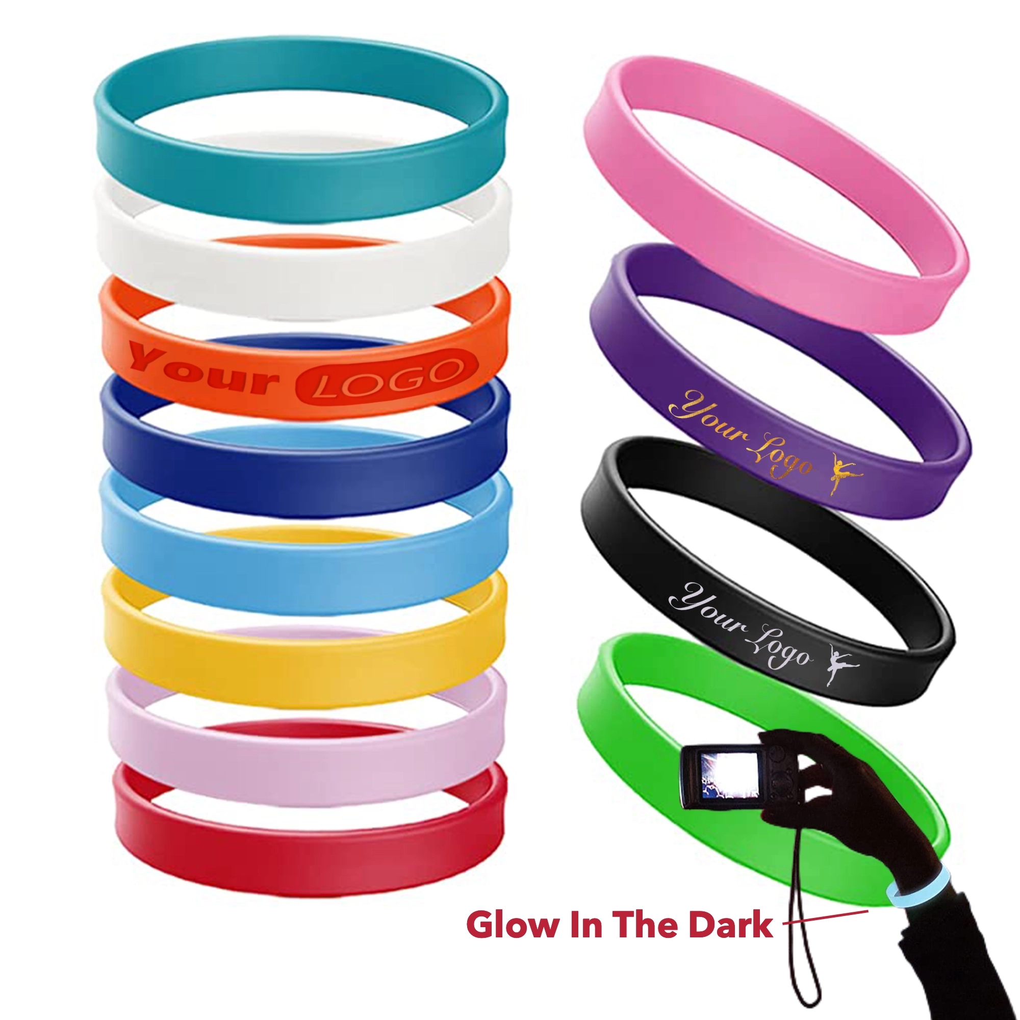 Glow in the Dark Silicone Wristbands 4