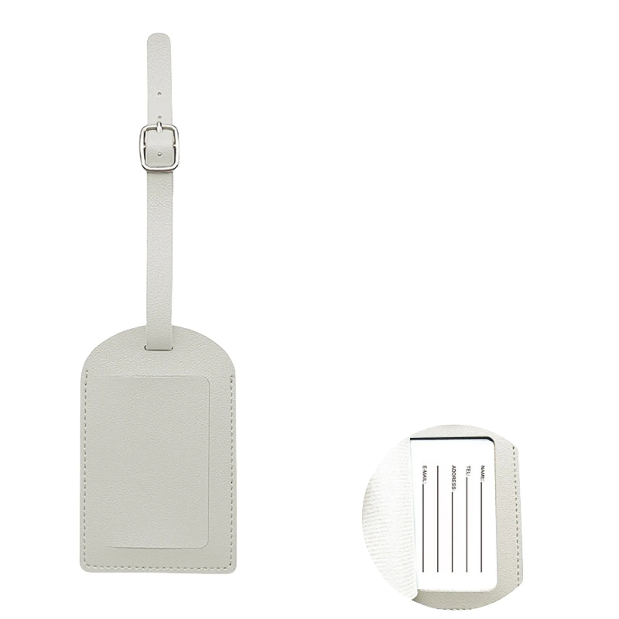 PU Leather Card Holder with Detachable Lanyard 2