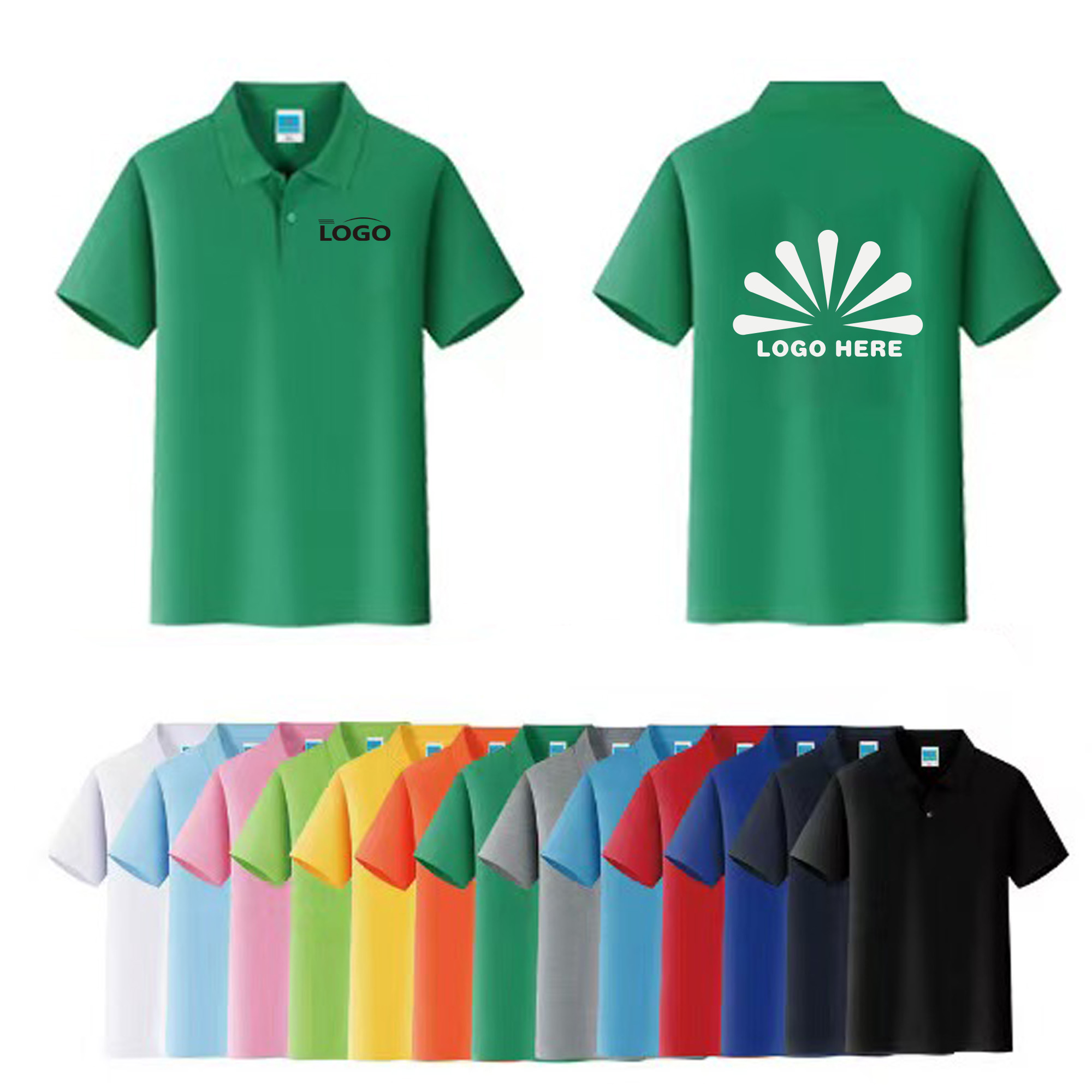 Breathable Polo Shirts Short Golf Shirts 2