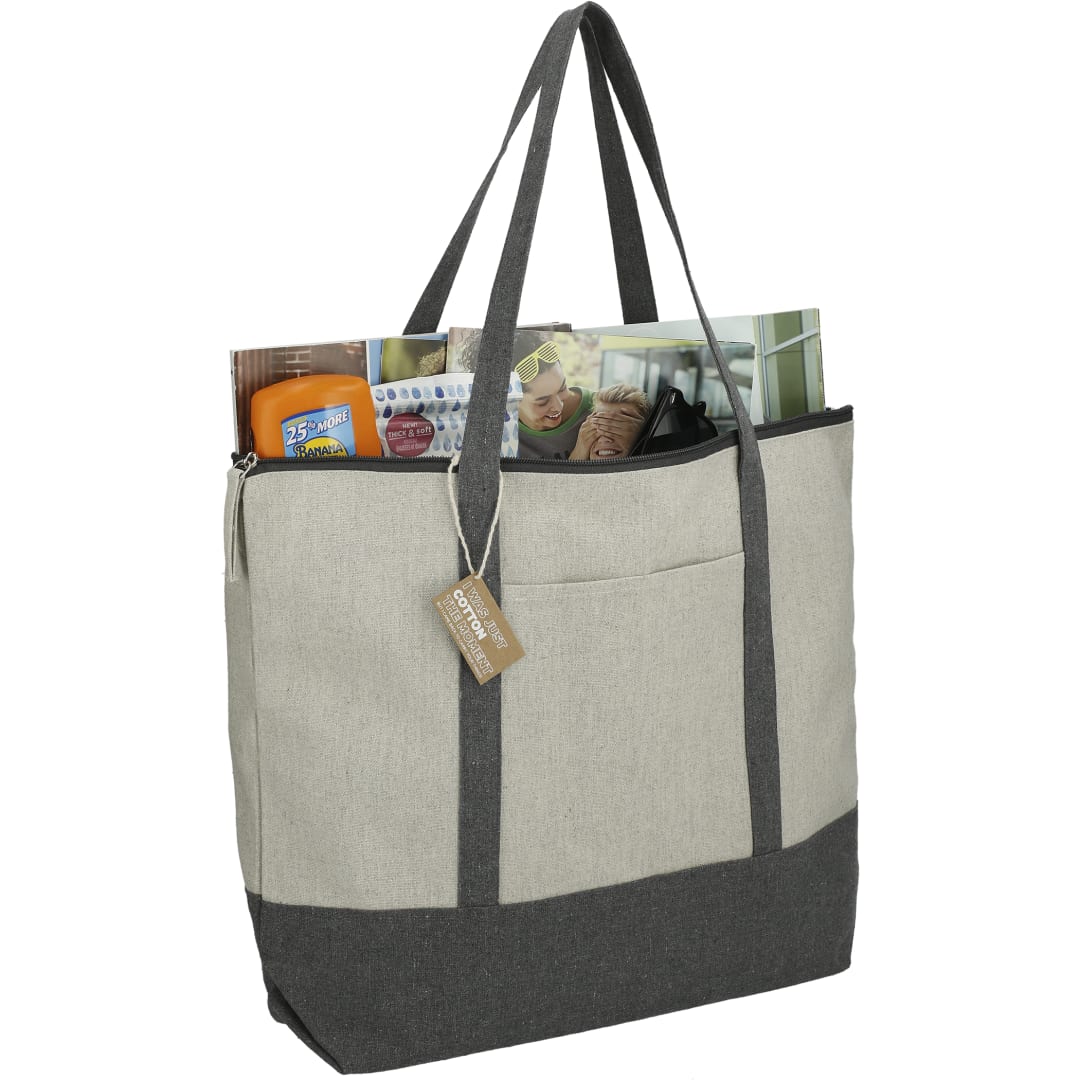 Repose 10oz Recycled Cotton Zippered Tote 100