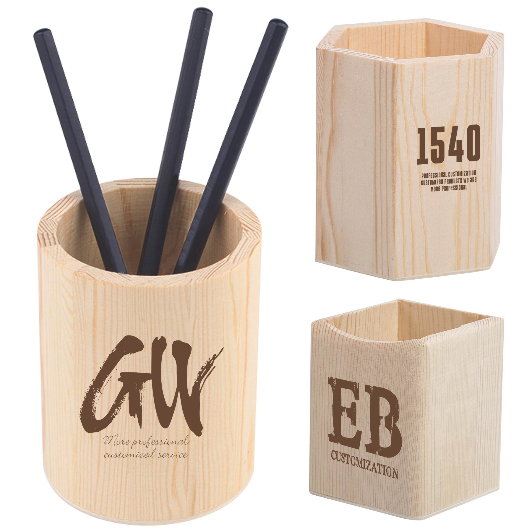 Wooden Pen Holder/Storage Box 2