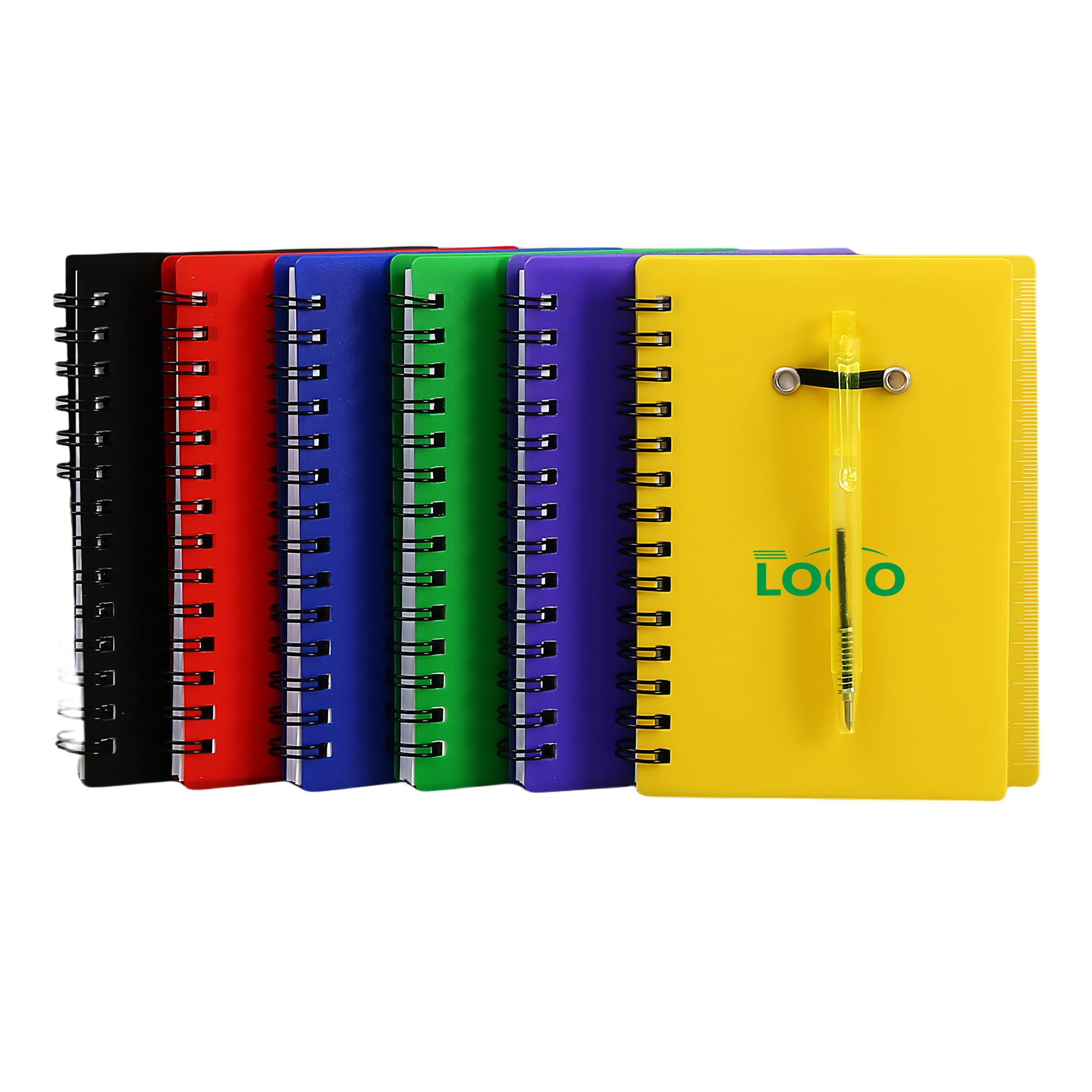 Spiral Notebook with Pen & Sticky Notes 1
