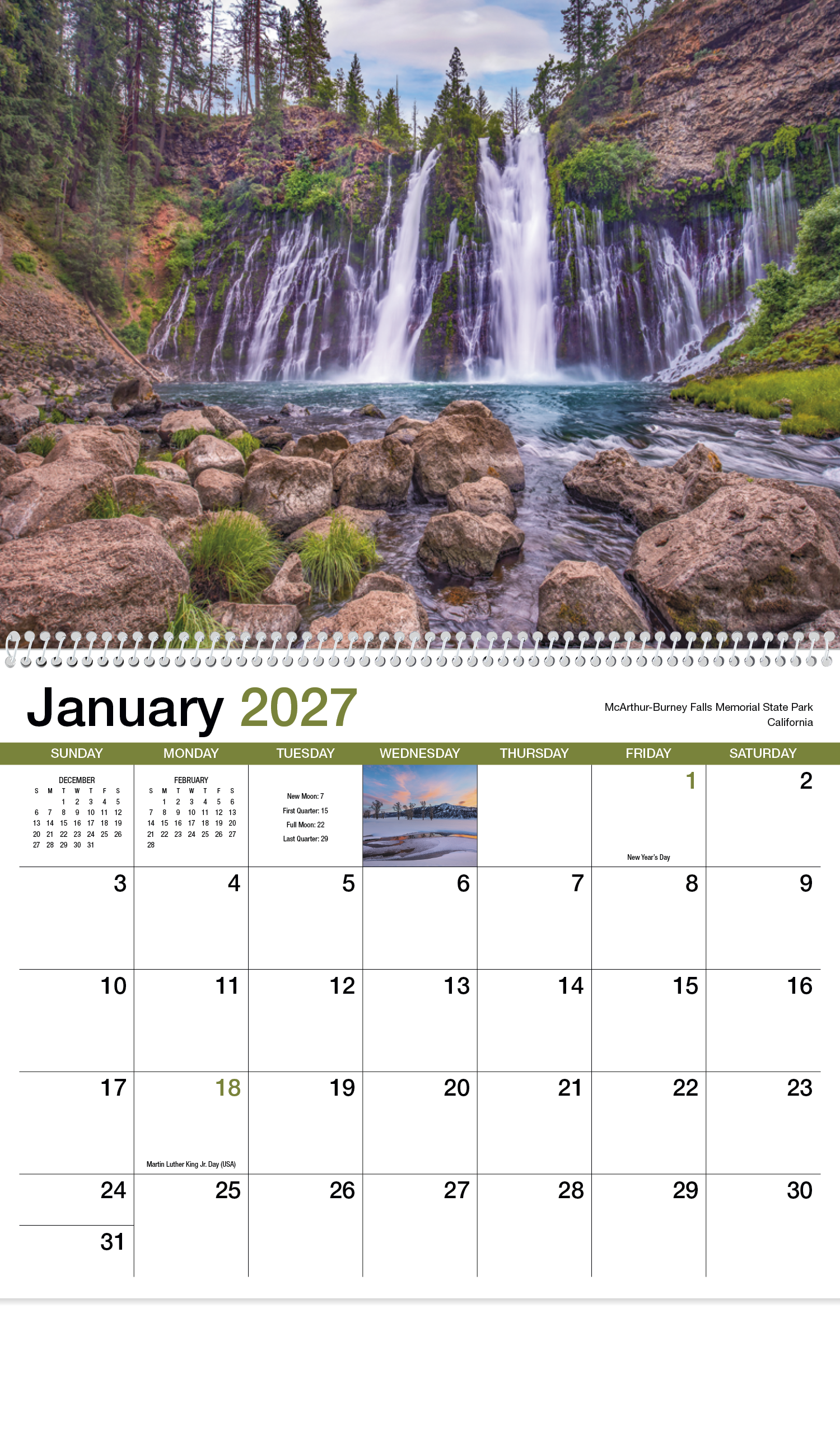 HotLine® Products Scenic America® Appointment Calendar - Spiral 58